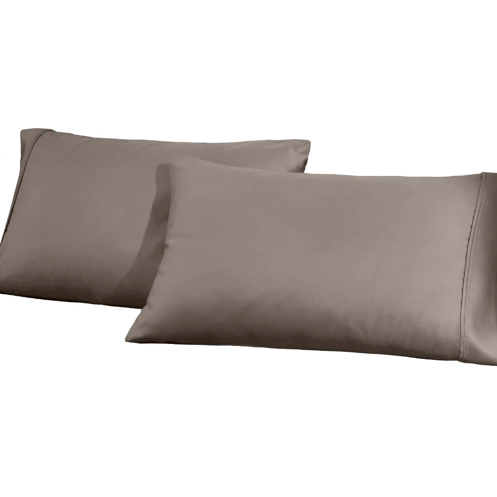 1200 Thread Count Cotton Blend 2 Piece Solid Pillowcase Set - Omnigoodsstore