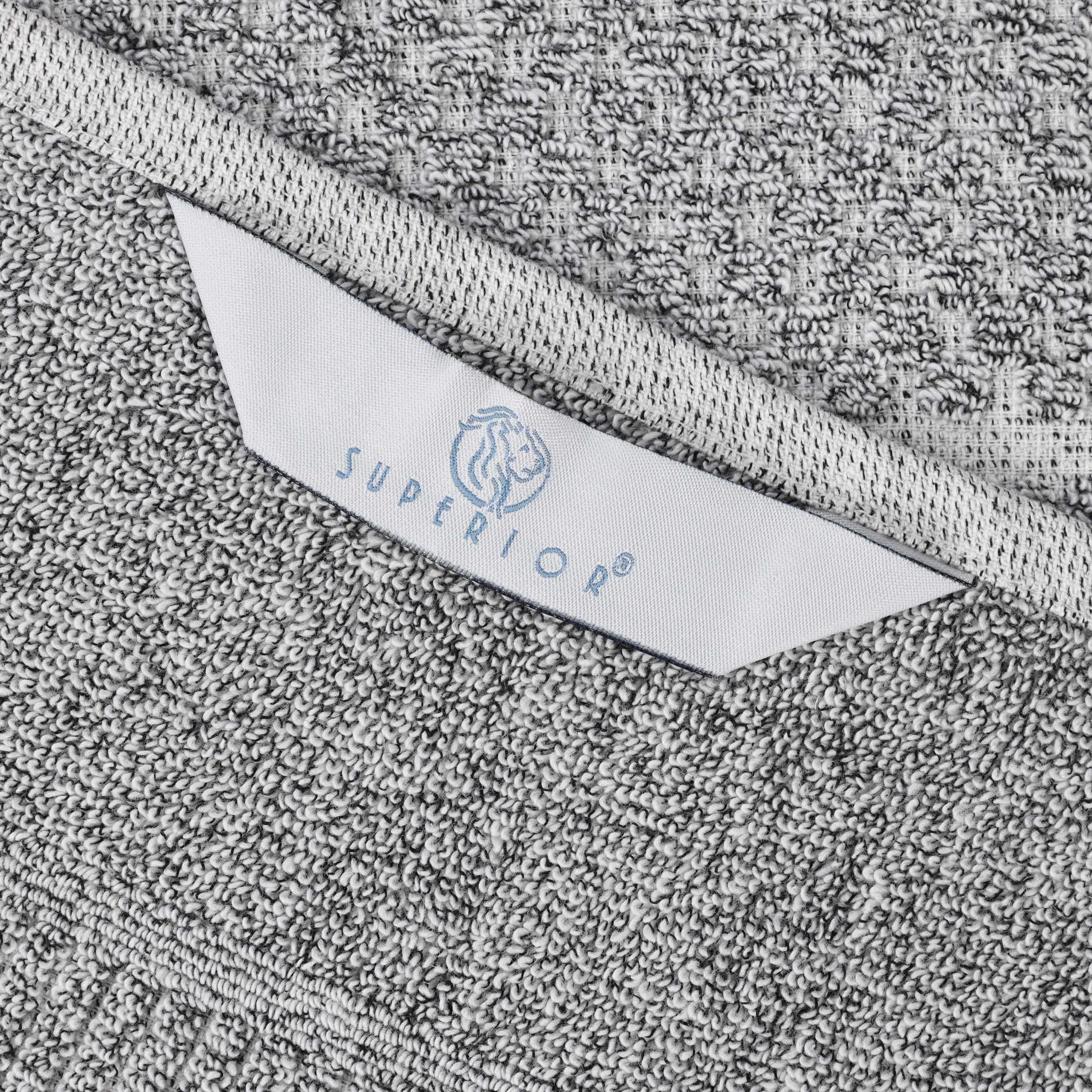 Naples Cotton Blend Checkered and Ribbed Face Towels, Set of 12 - Omnigoodsstore