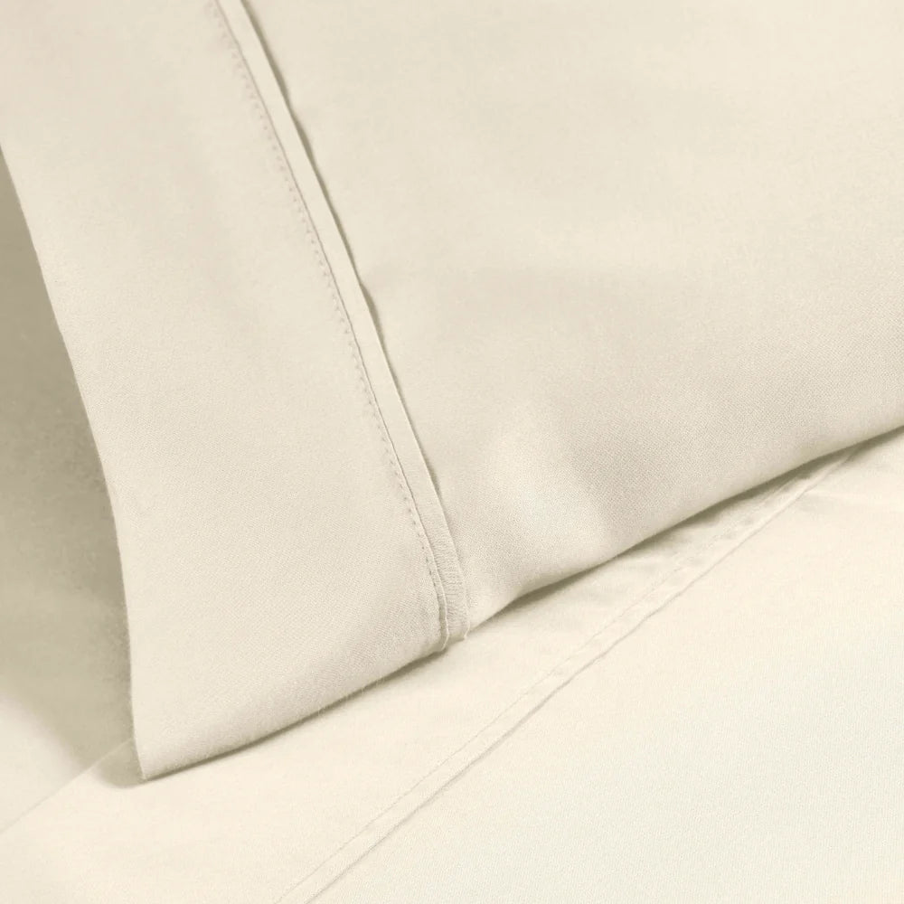 1200 Thread Count Cotton Blend 2 Piece Solid Pillowcase Set - Omnigoodsstore