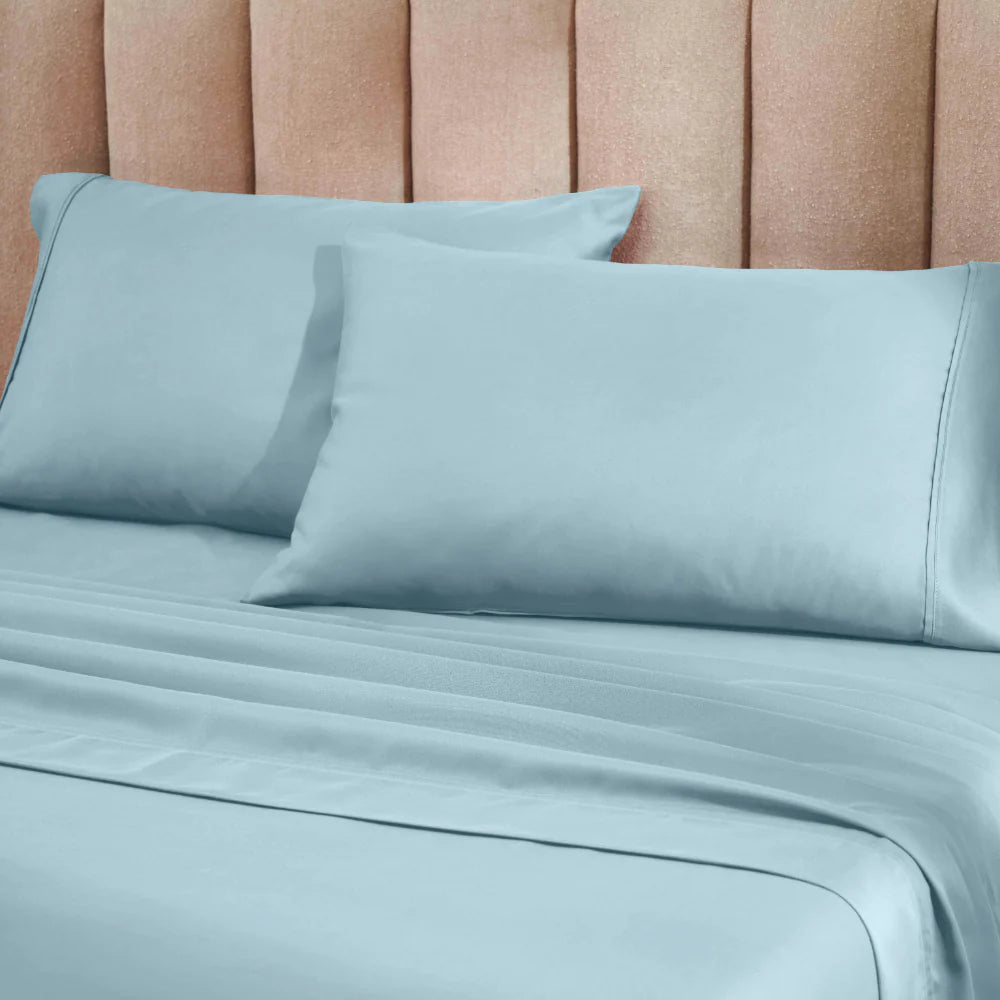 1200 Thread Count Cotton Blend 2 Piece Solid Pillowcase Set - Omnigoodsstore