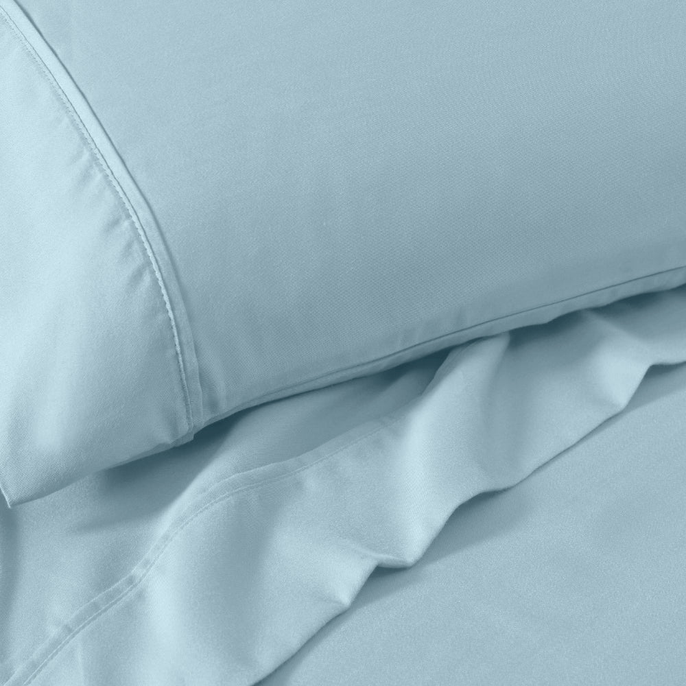 1200 Thread Count Cotton Blend 2 Piece Solid Pillowcase Set - Omnigoodsstore