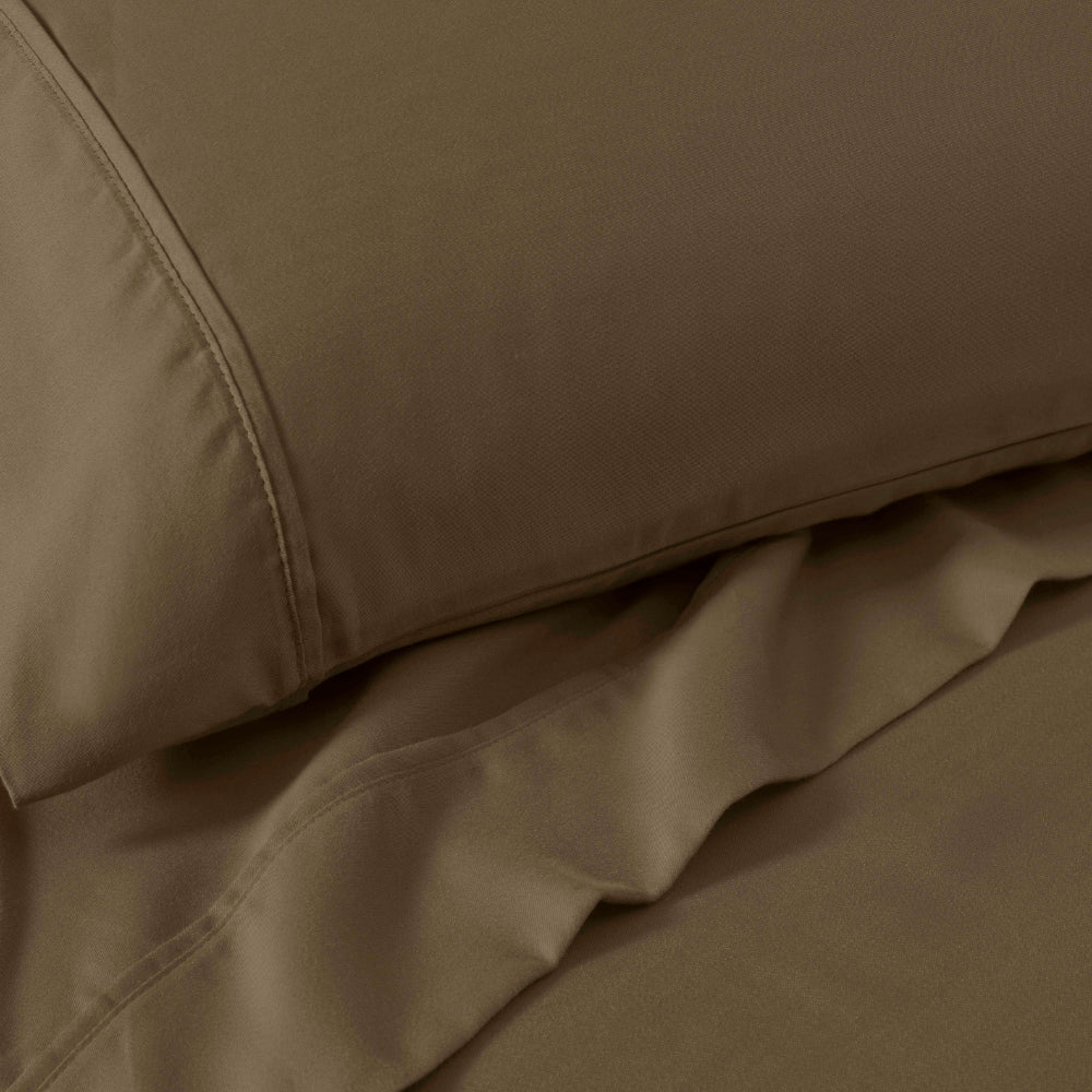 1200 Thread Count Cotton Blend 2 Piece Solid Pillowcase Set - Omnigoodsstore