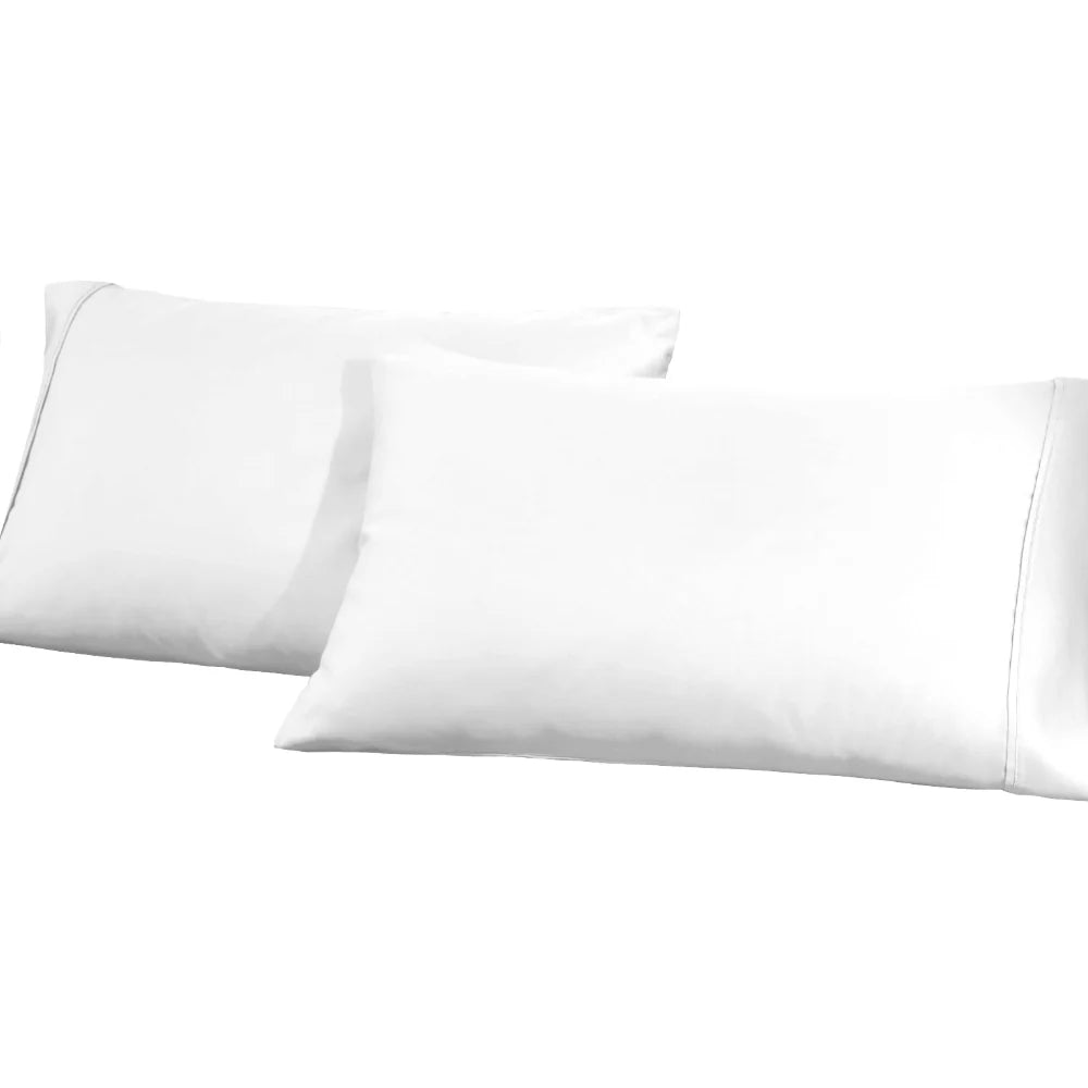 1200 Thread Count Cotton Blend 2 Piece Solid Pillowcase Set - Omnigoodsstore