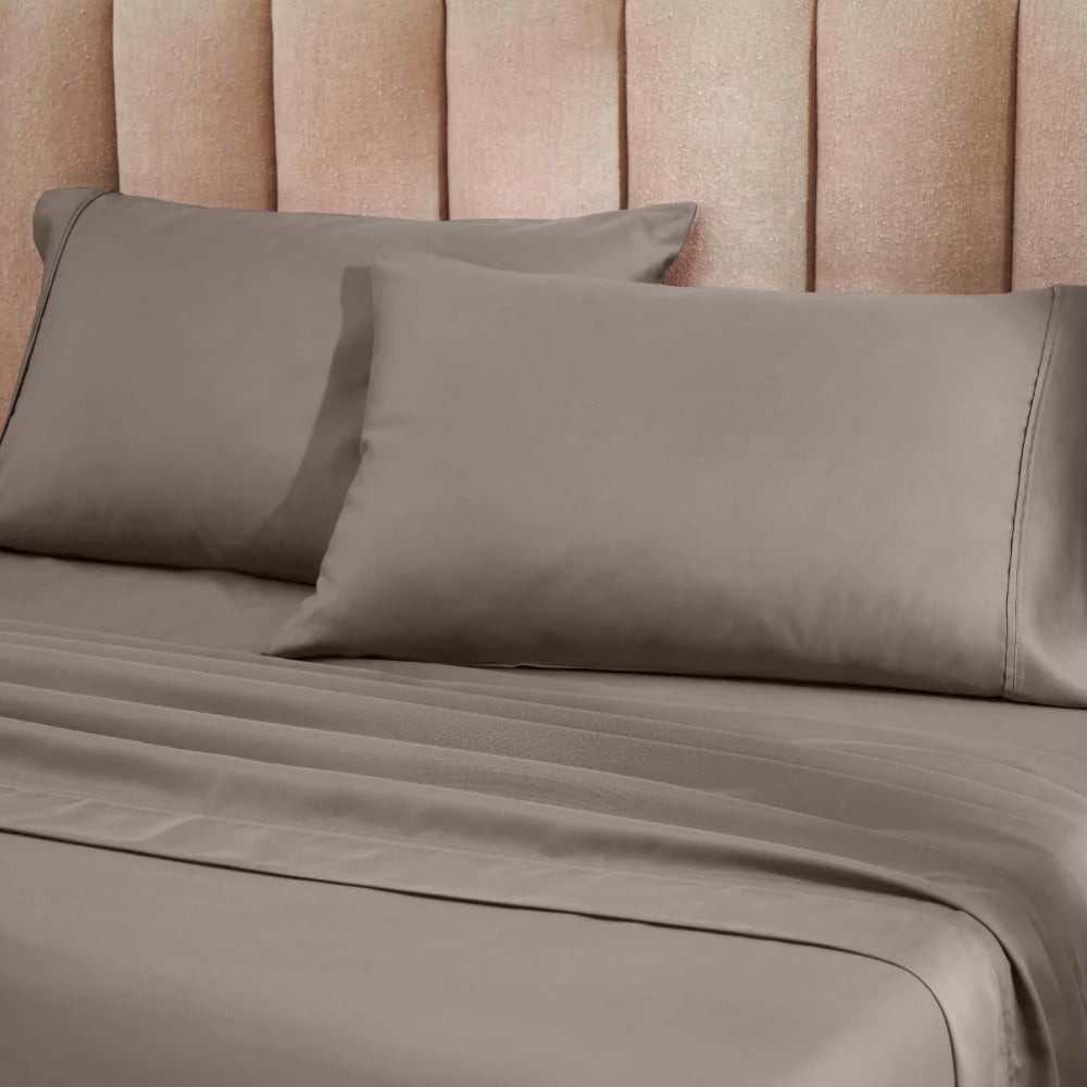 1200 Thread Count Cotton Blend 2 Piece Solid Pillowcase Set - Omnigoodsstore