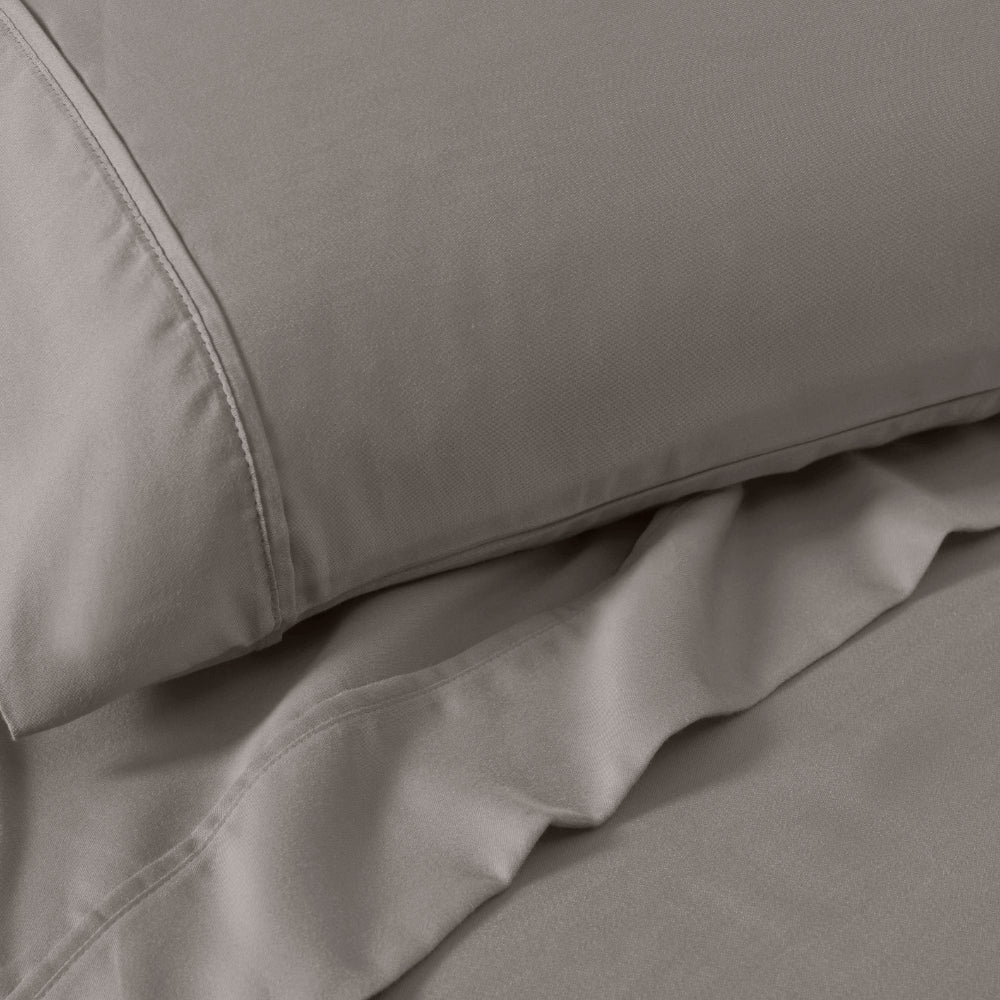 1200 Thread Count Cotton Blend 2 Piece Solid Pillowcase Set - Omnigoodsstore