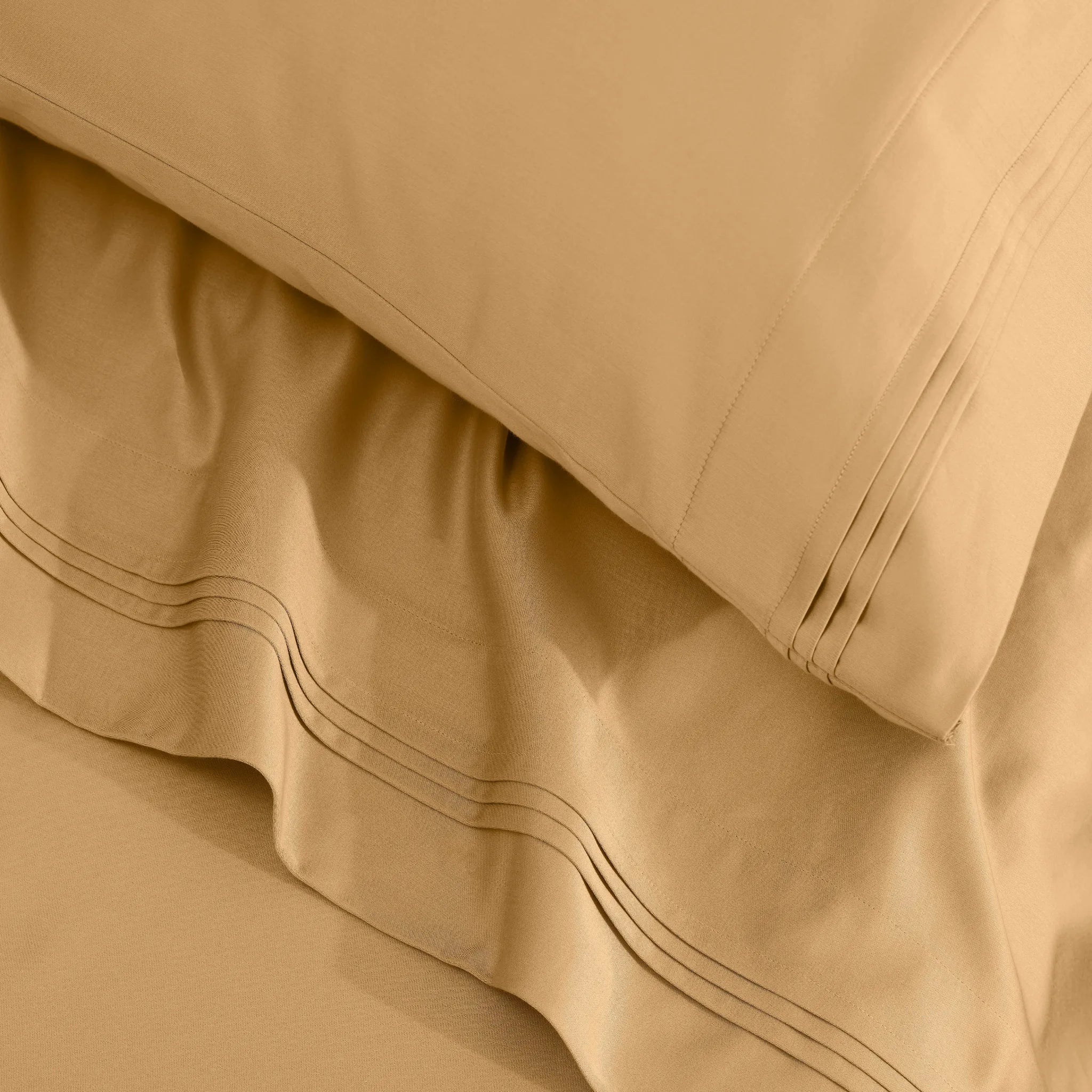 Egyptian Cotton 1500 Thread Count Solid 2 Piece Pillowcase Set