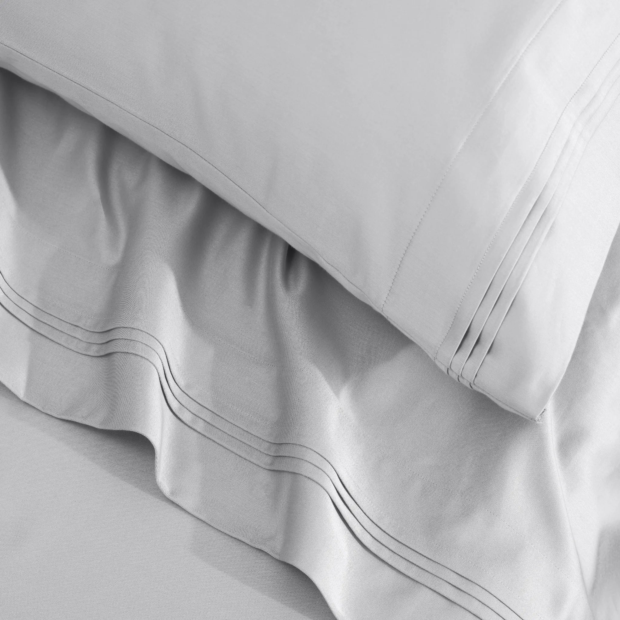 Egyptian Cotton 1500 Thread Count Solid 2 Piece Pillowcase Set