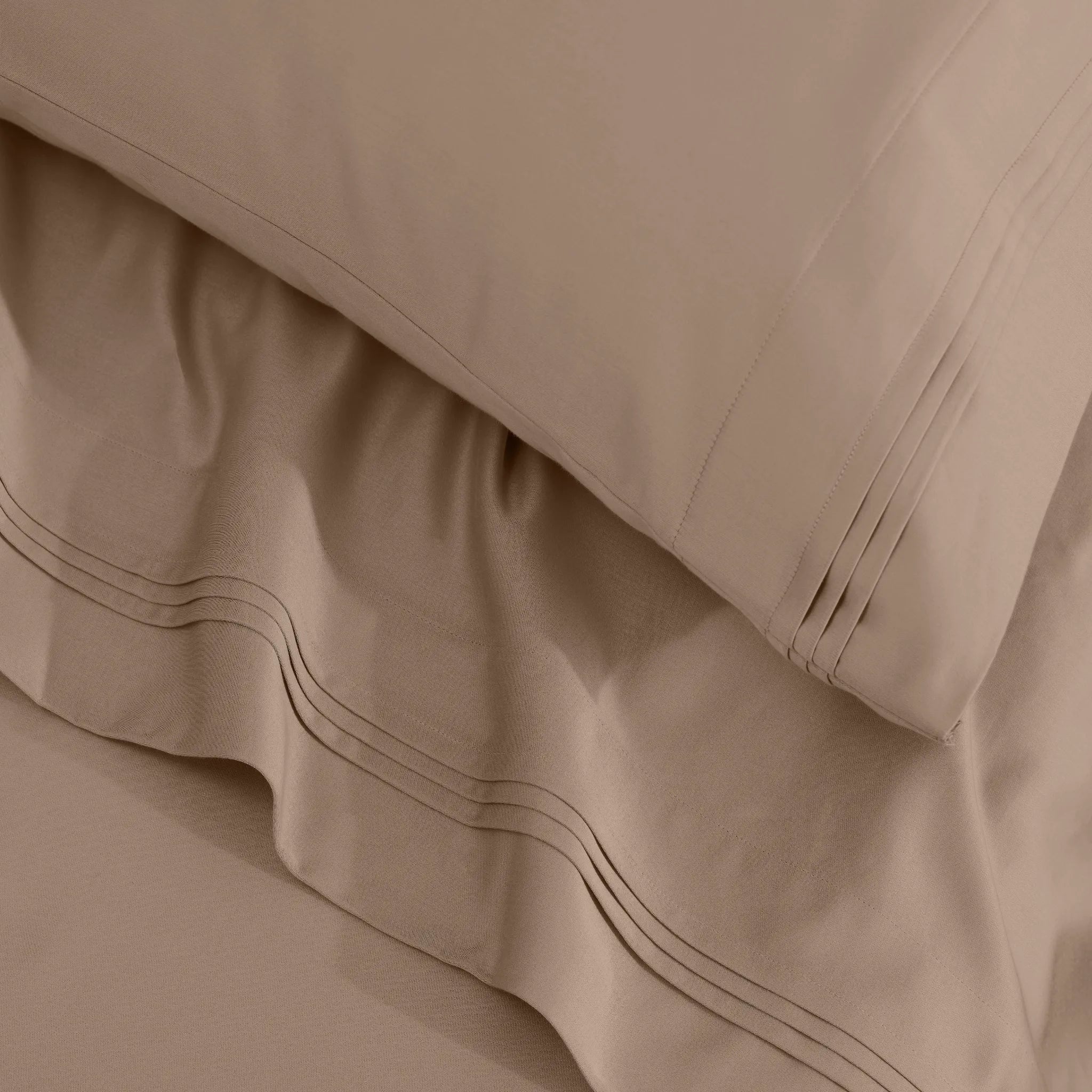Egyptian Cotton 1500 Thread Count Solid 2 Piece Pillowcase Set