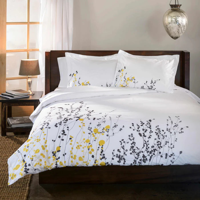 Reed Cotton Floral Duvet Cover Set - Omnigoodsstore
