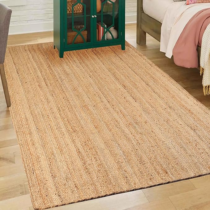 Braided Jute Reversible Handwoven Indoor Outdoor Area Rug - Omnigoodsstore