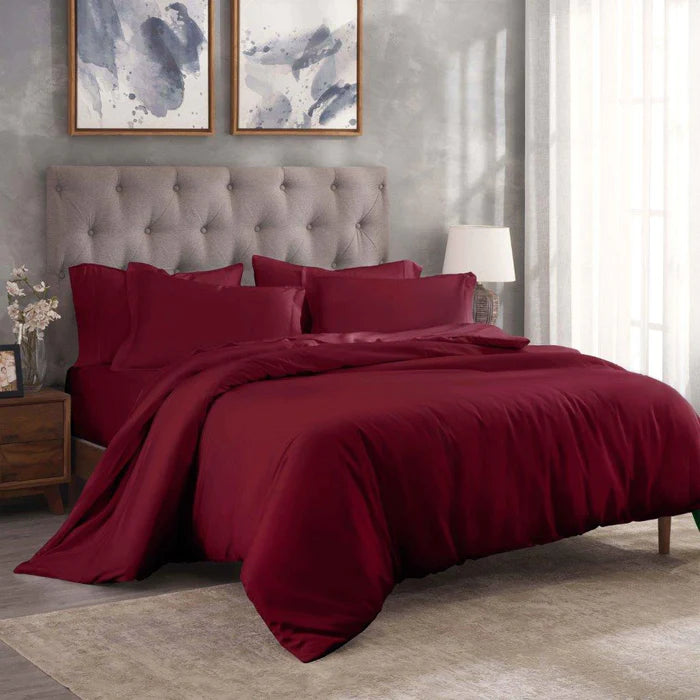300 Thread Count Modal from Beechwood Solid Duvet Cover Set - Omnigoodsstore