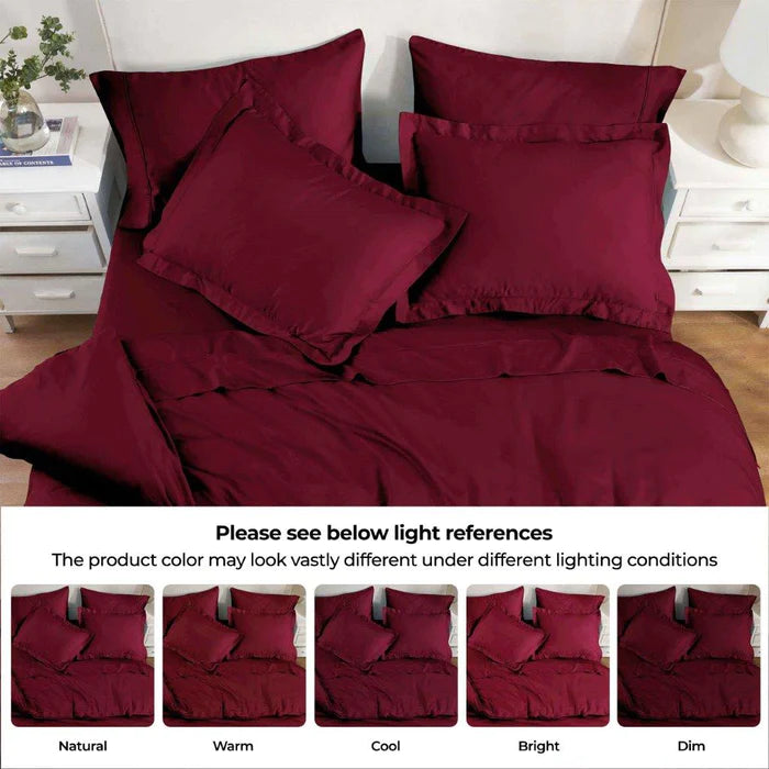 300 Thread Count Modal from Beechwood Solid Duvet Cover Set - Omnigoodsstore