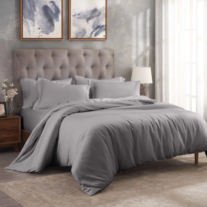 300 Thread Count Modal from Beechwood Solid Duvet Cover Set - Omnigoodsstore