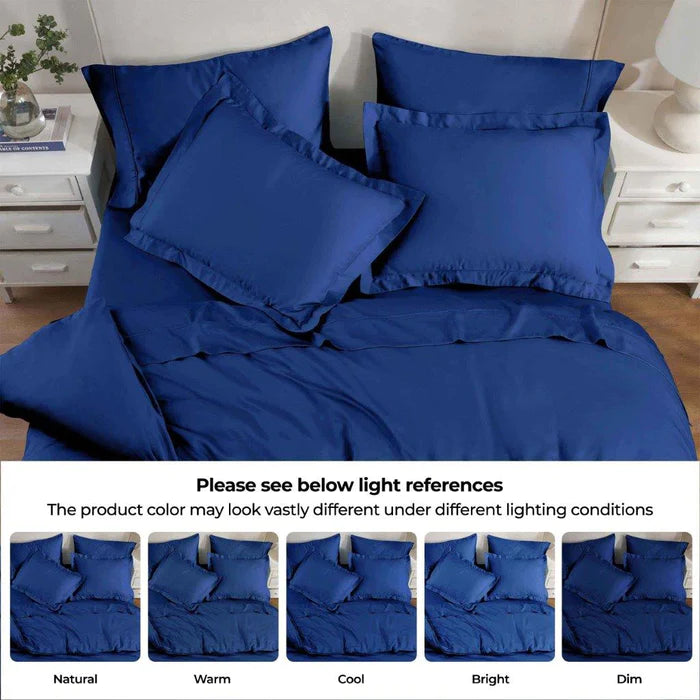 300 Thread Count Modal from Beechwood Solid Duvet Cover Set - Omnigoodsstore