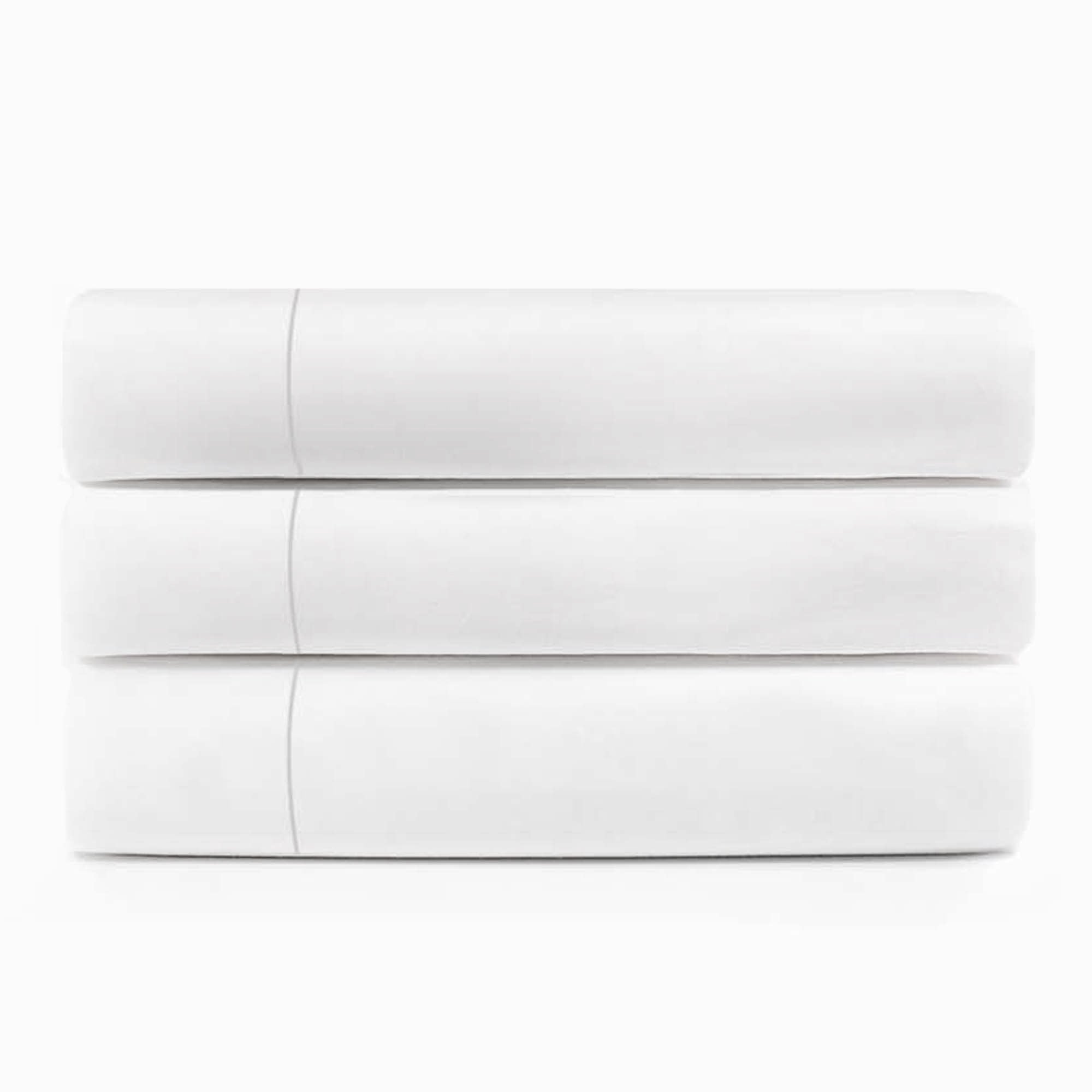 Cotton Rich Percale Hotel Quality Flat Bed Sheets, Set of 3, 6, 12 - Omnigoodsstore