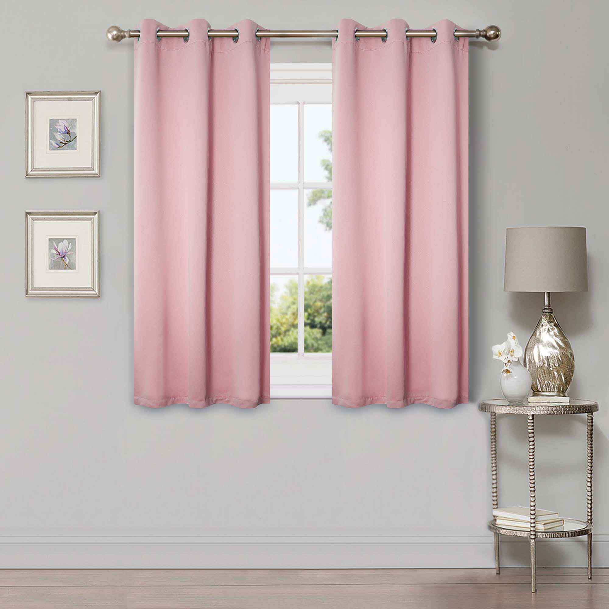 Solid Classic Modern Rod Pocket Blackout Curtain Set - Omnigoodsstore