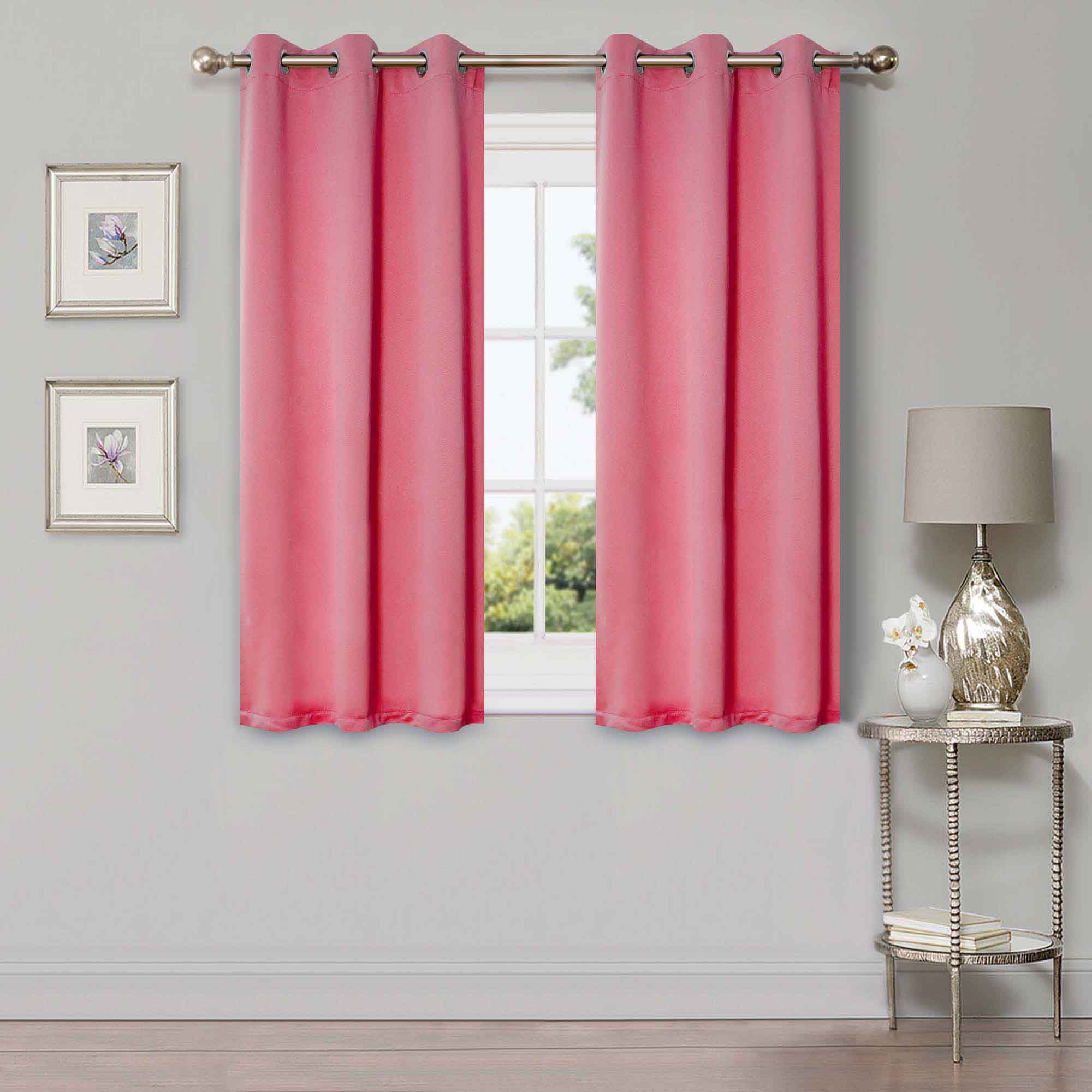Solid Classic Modern Rod Pocket Blackout Curtain Set - Omnigoodsstore
