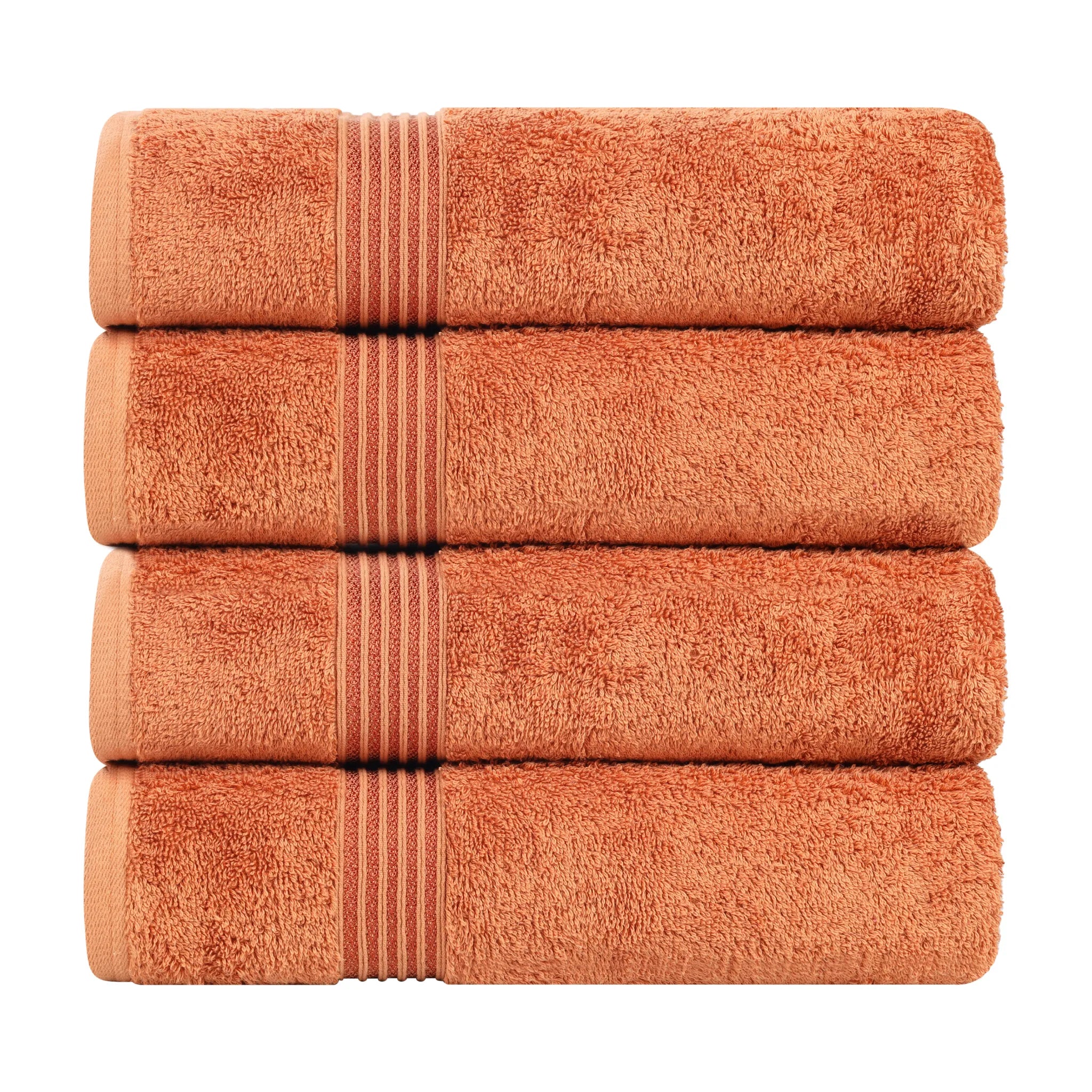 Heritage Egyptian Cotton Solid Bath Towel Set of 4 - Omnigoodsstore