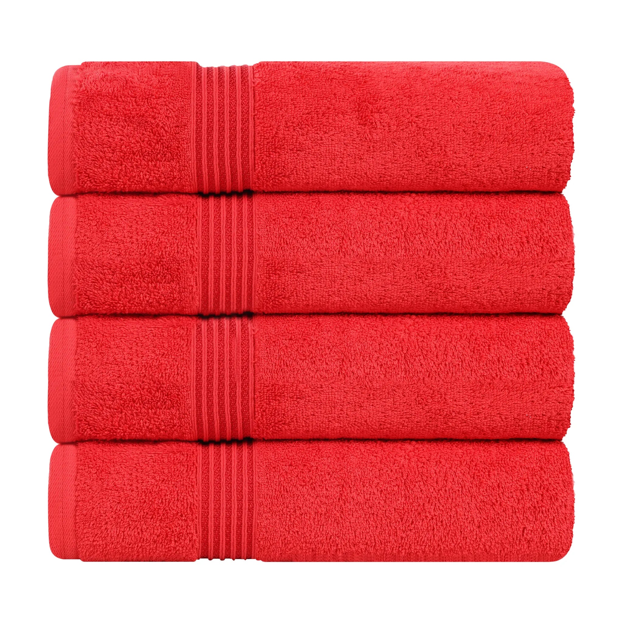 Heritage Egyptian Cotton Solid Bath Towel Set of 4 - Omnigoodsstore