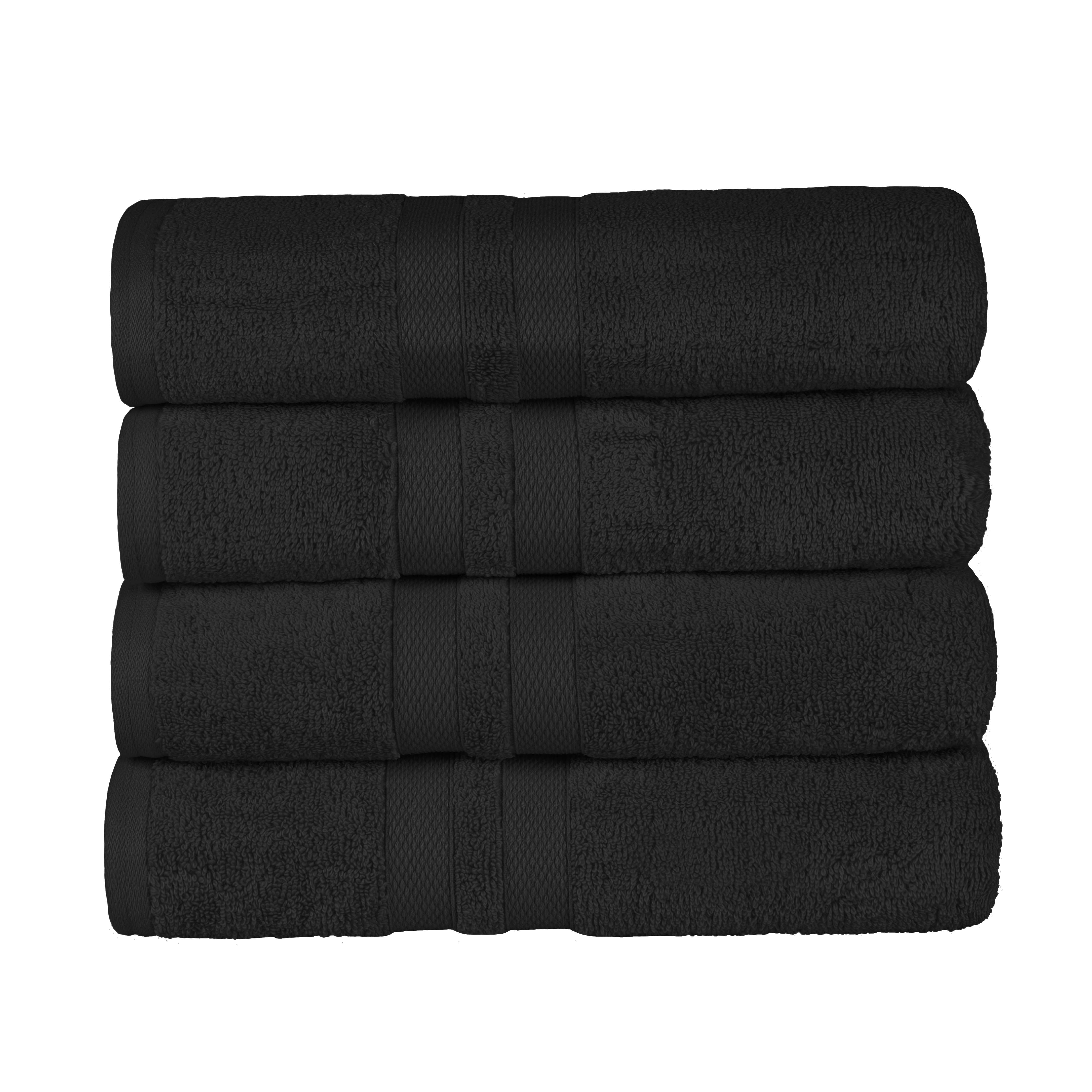 Ultra Soft Cotton Absorbent Solid Assorted 4-Piece Bath Towel Set - Omnigoodsstore