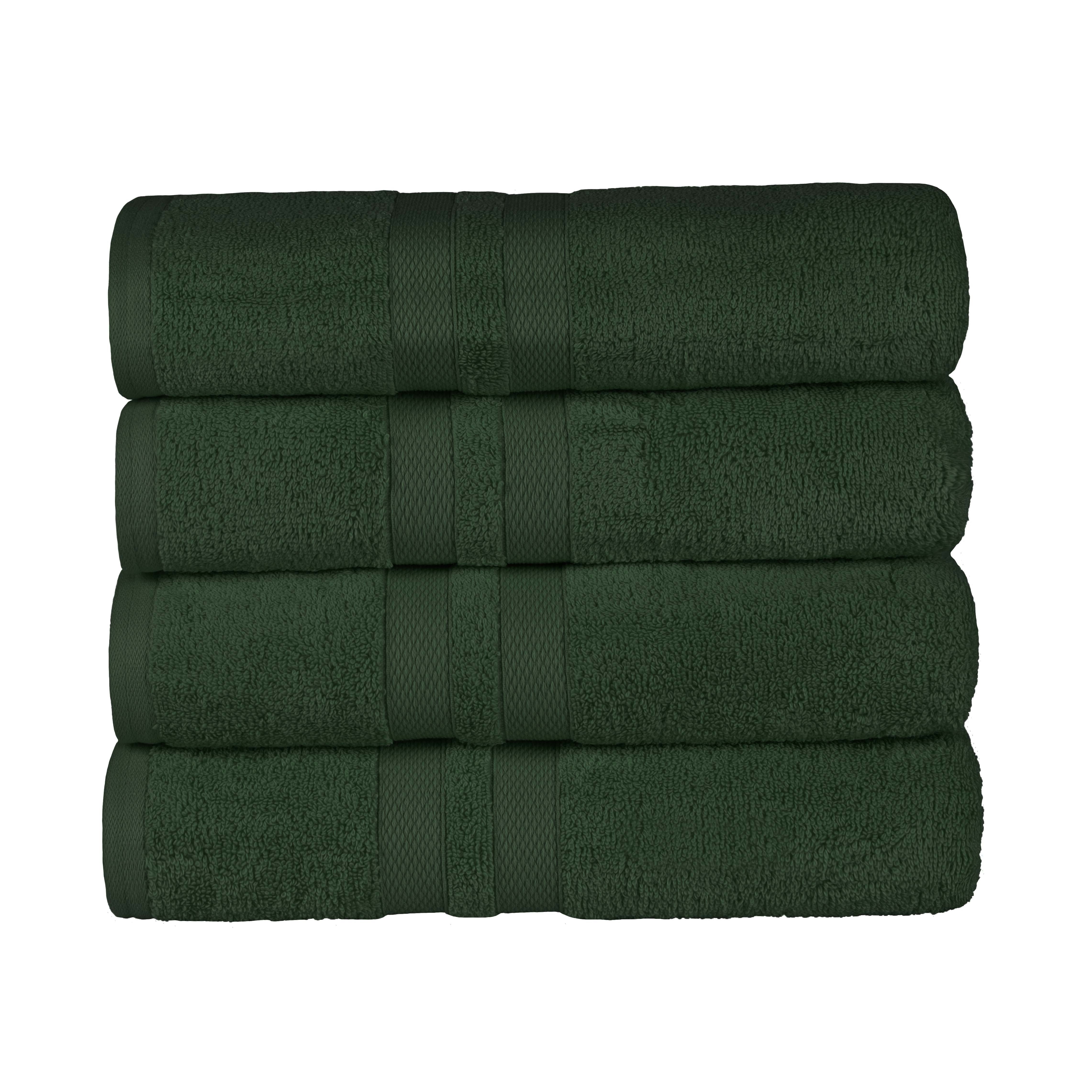 Ultra Soft Cotton Absorbent Solid Assorted 4-Piece Bath Towel Set - Omnigoodsstore