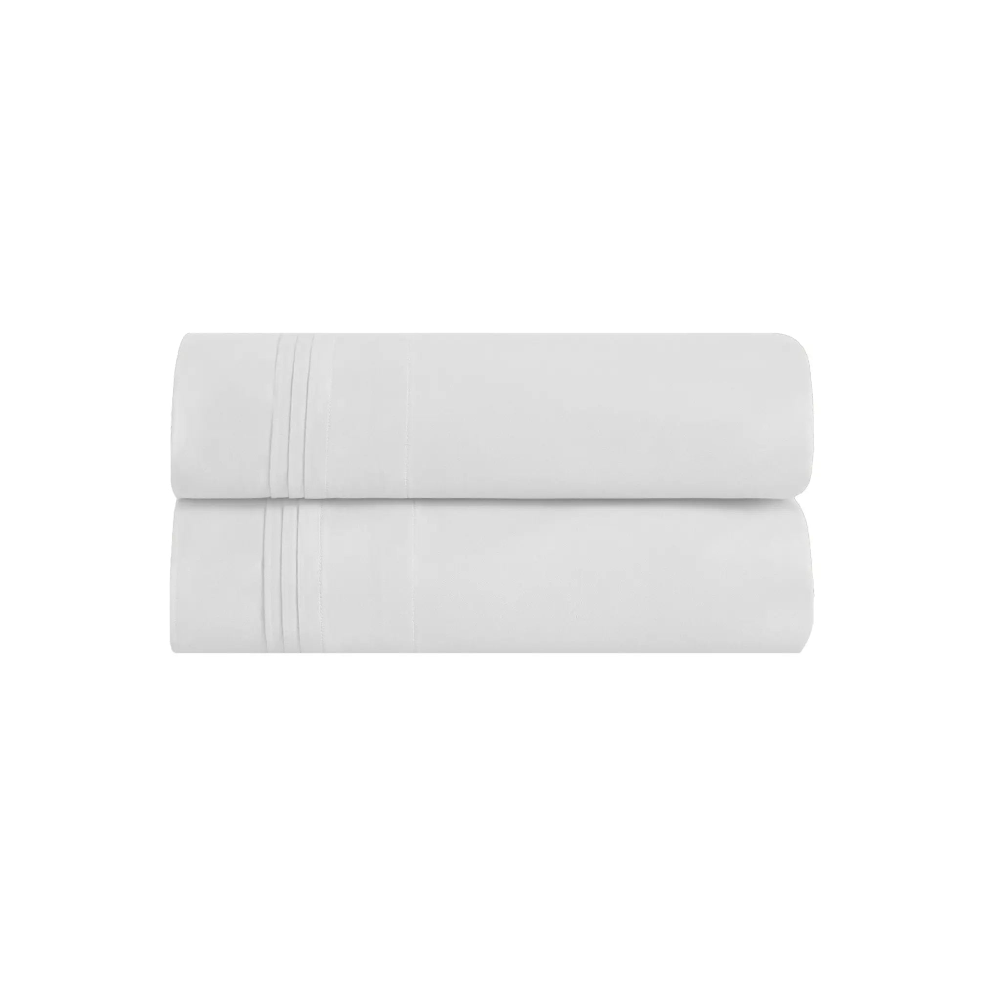 650 Thread Count Egyptian Cotton Solid Pillowcase Set