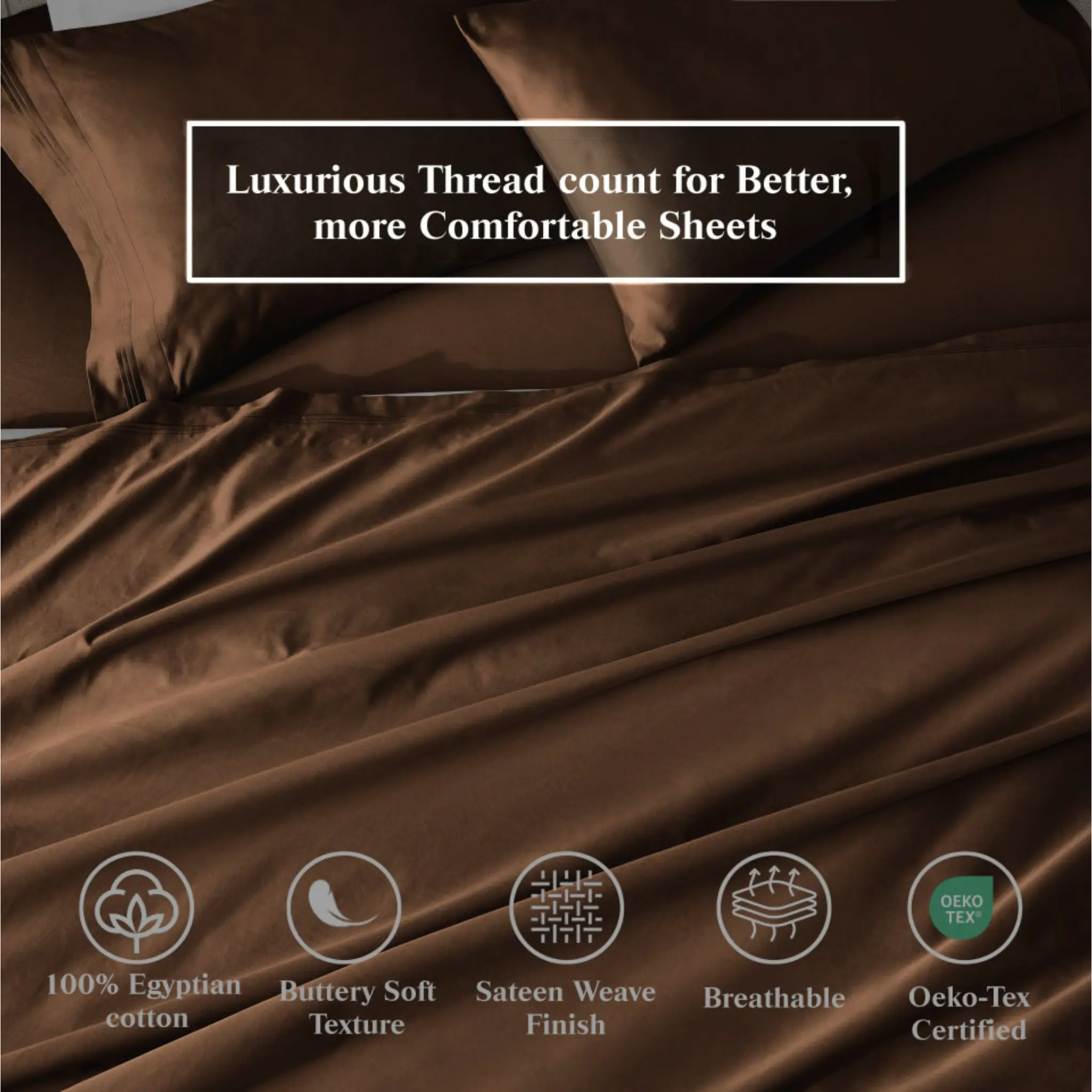 650 Thread Count Egyptian Cotton Solid Pillowcase Set