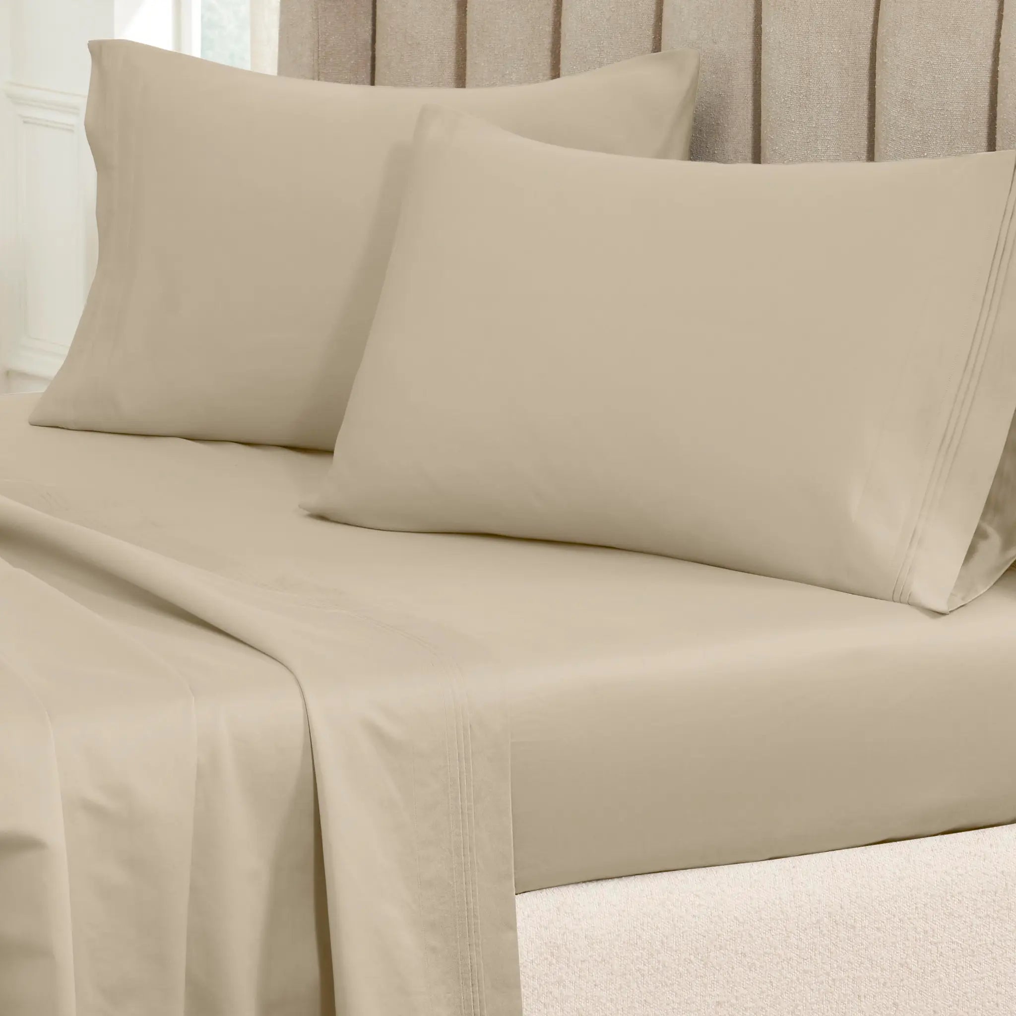 650 Thread Count Egyptian Cotton Solid Pillowcase Set