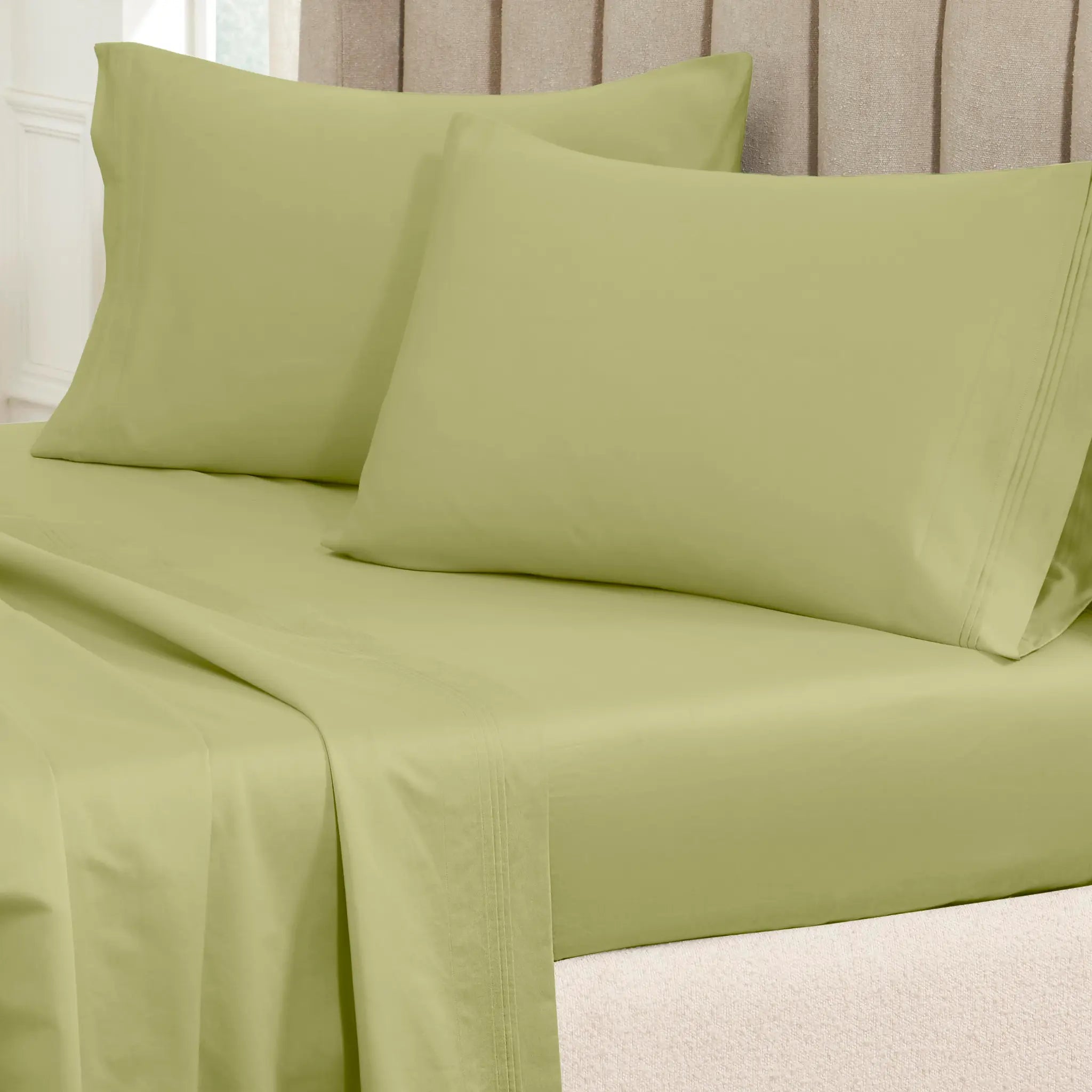 650 Thread Count Egyptian Cotton Solid Pillowcase Set