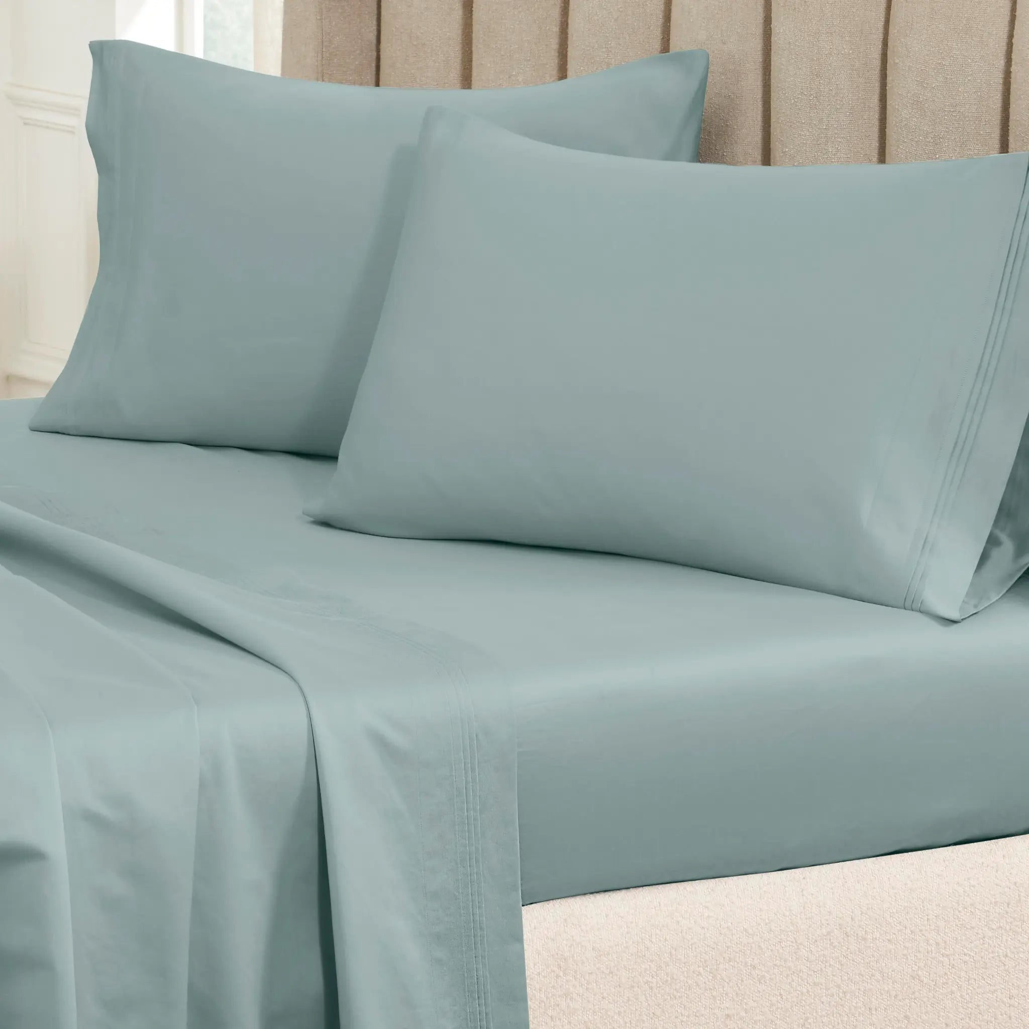 650 Thread Count Egyptian Cotton Solid Pillowcase Set