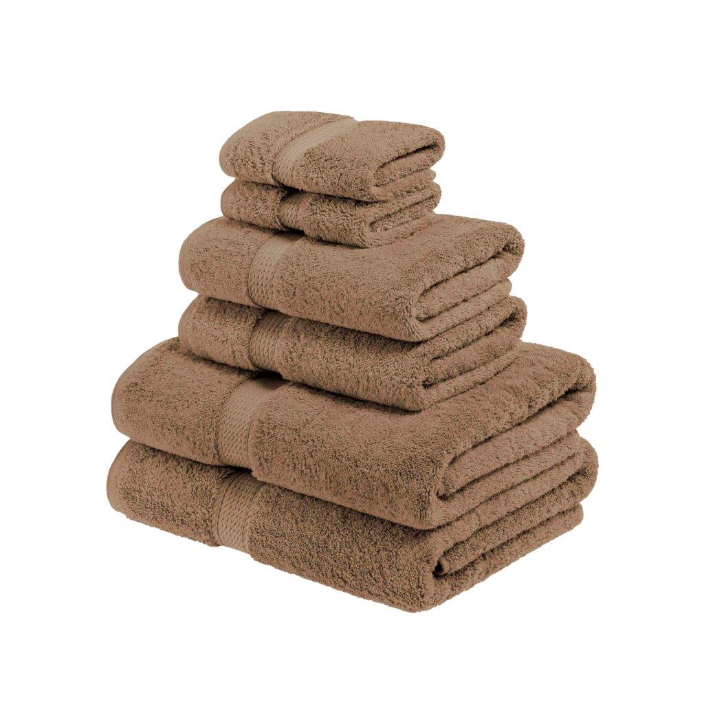 Egyptian Cotton Pile Plush Heavyweight Luxury Soft 6-Piece Towel Set - Omnigoodsstore