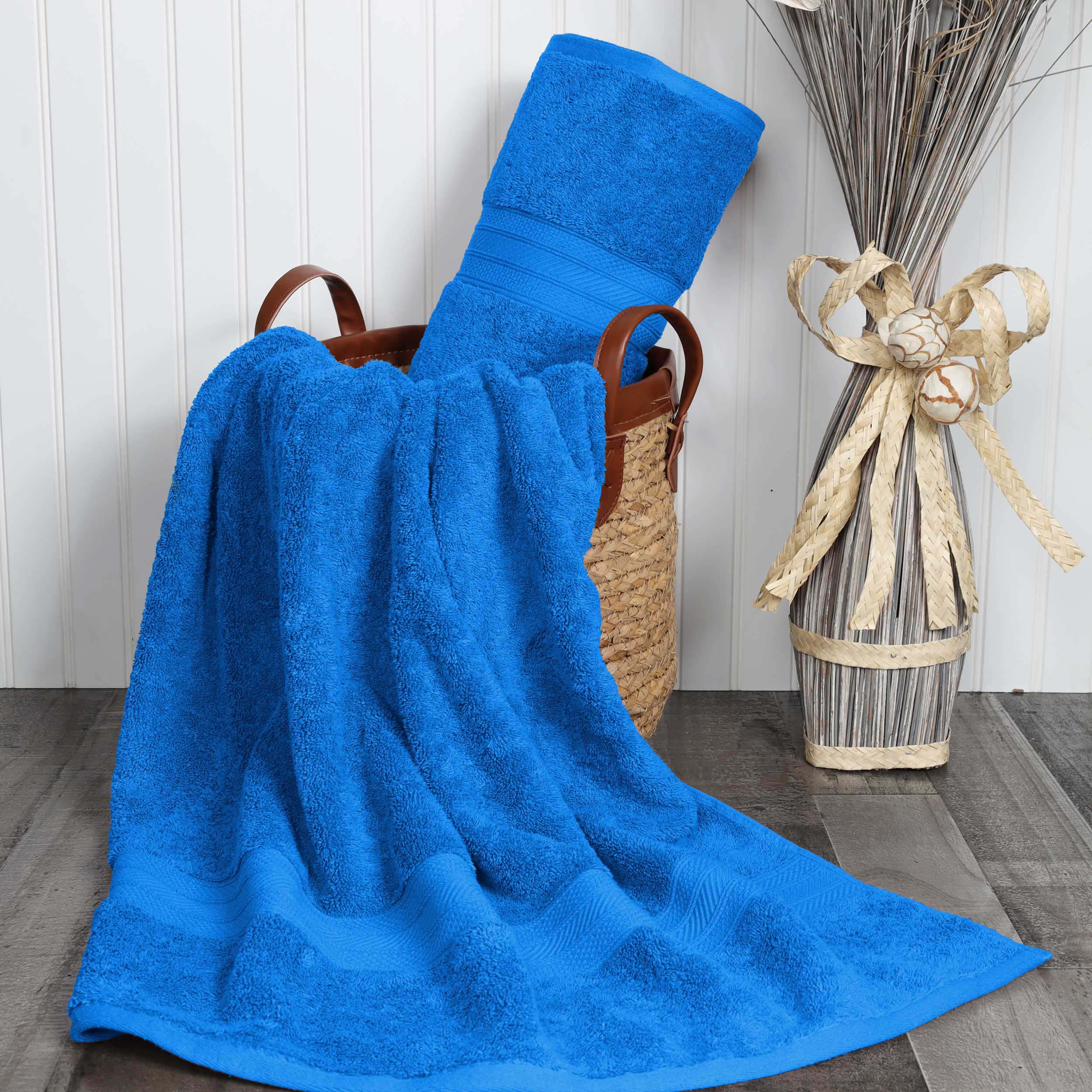 Atlas Cotton Absorbent Heavyweight 2 Piece Bath Sheet Set - Omnigoodsstore