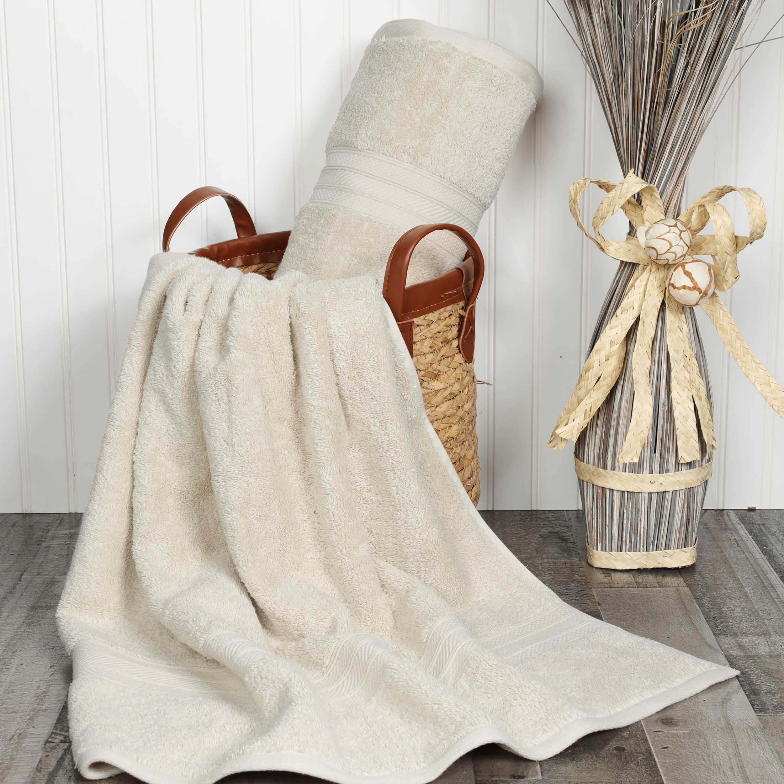 Atlas Cotton Absorbent Heavyweight 2 Piece Bath Sheet Set - Omnigoodsstore