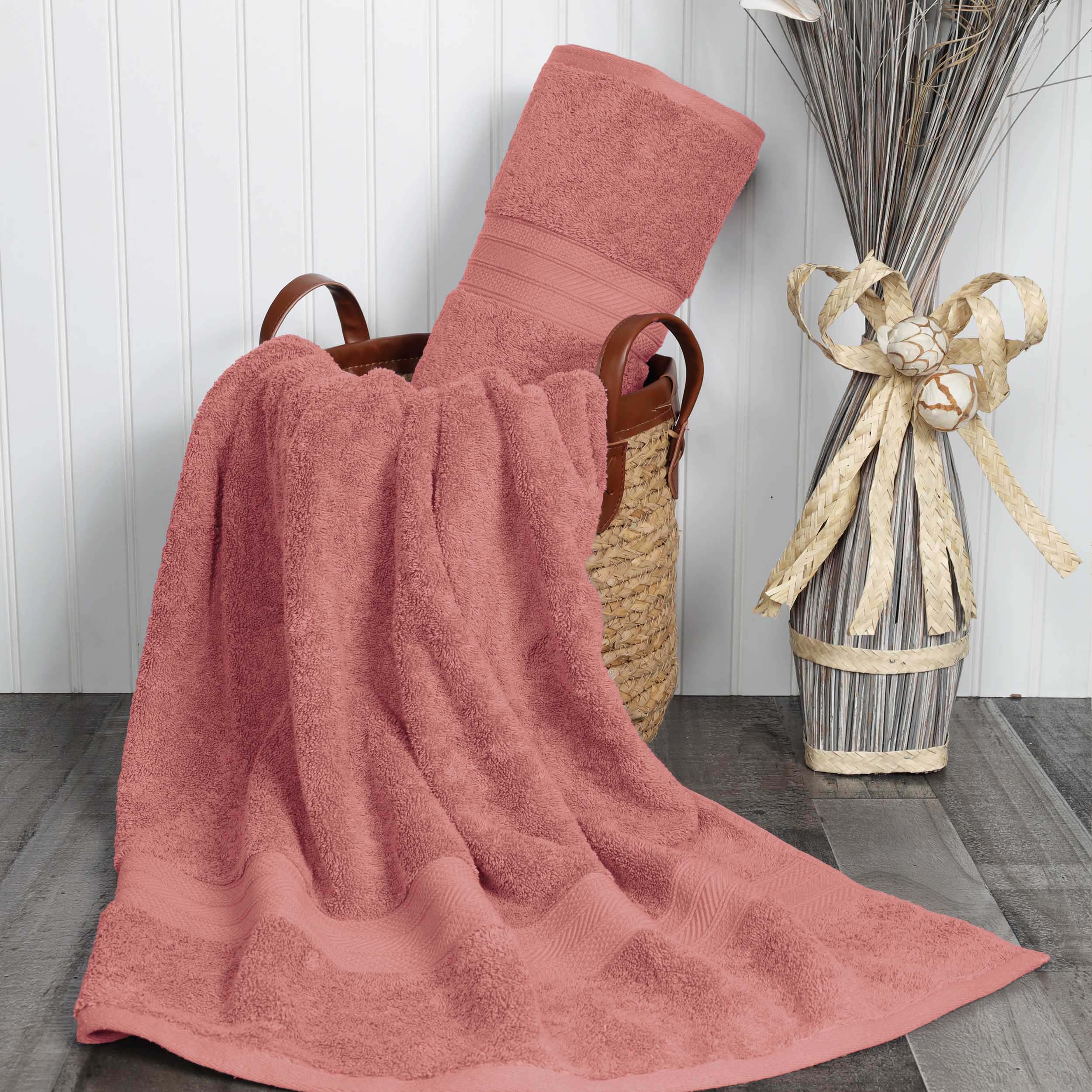 Atlas Cotton Absorbent Heavyweight 2 Piece Bath Sheet Set - Omnigoodsstore