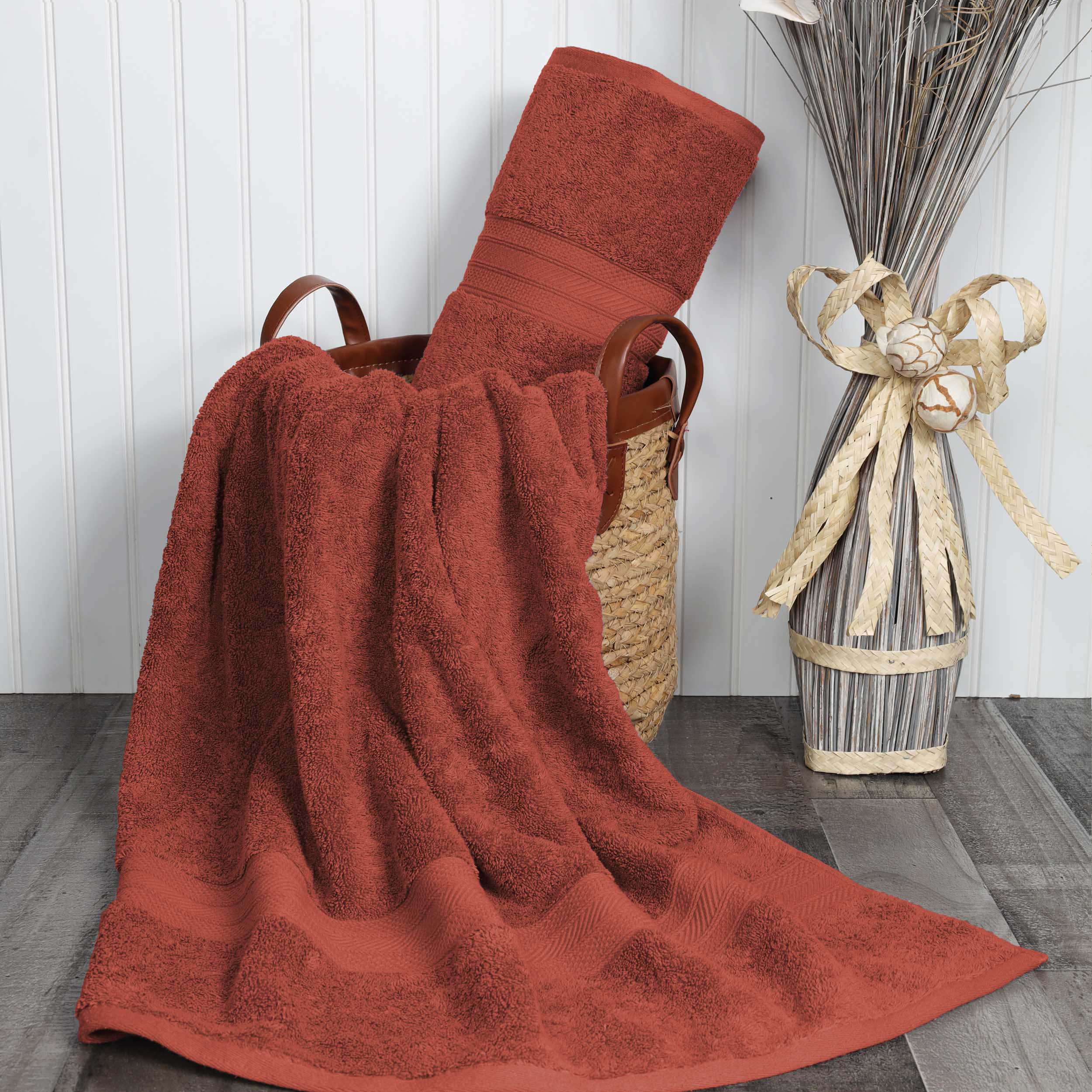 Atlas Cotton Absorbent Heavyweight 2 Piece Bath Sheet Set - Omnigoodsstore