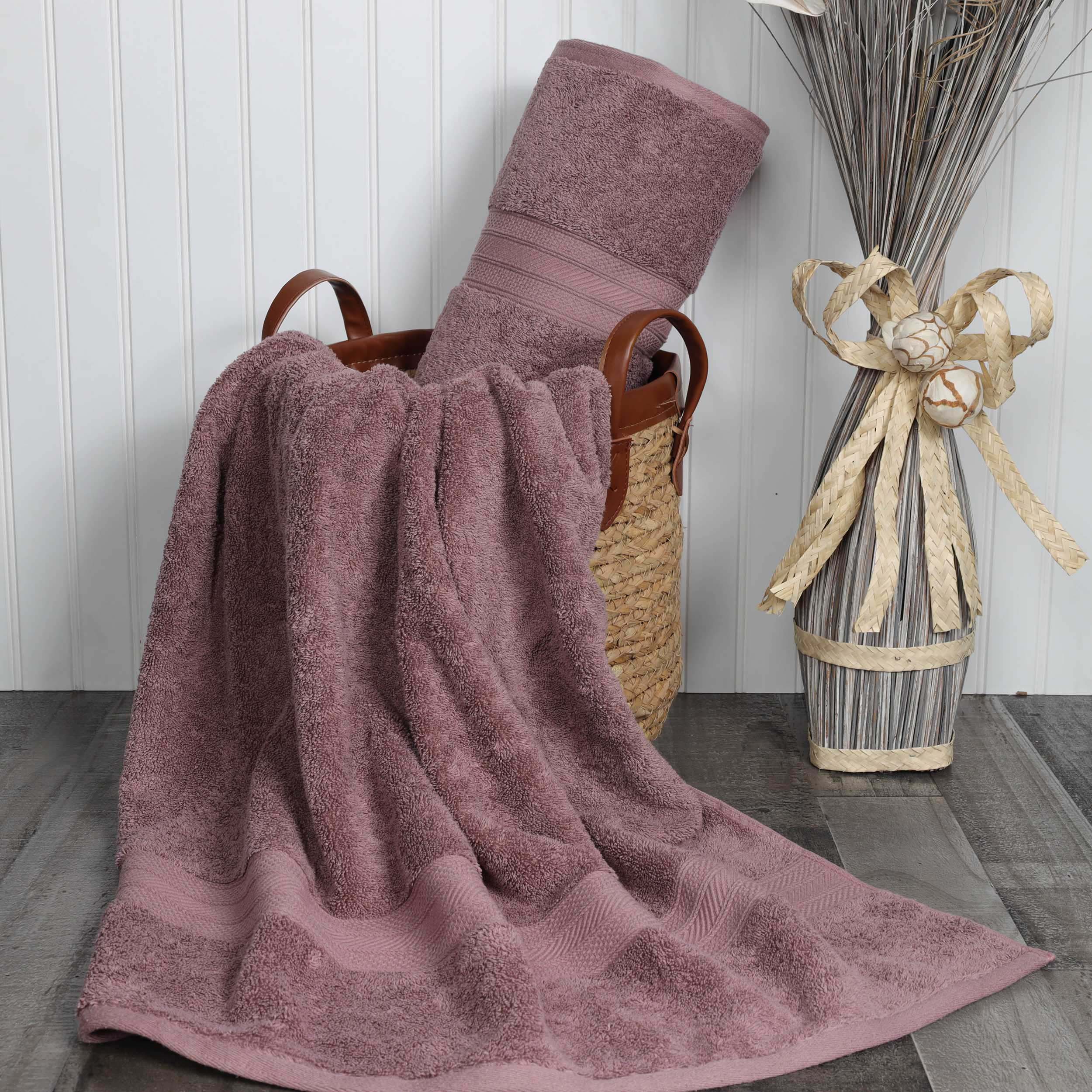 Atlas Cotton Absorbent Heavyweight 2 Piece Bath Sheet Set - Omnigoodsstore