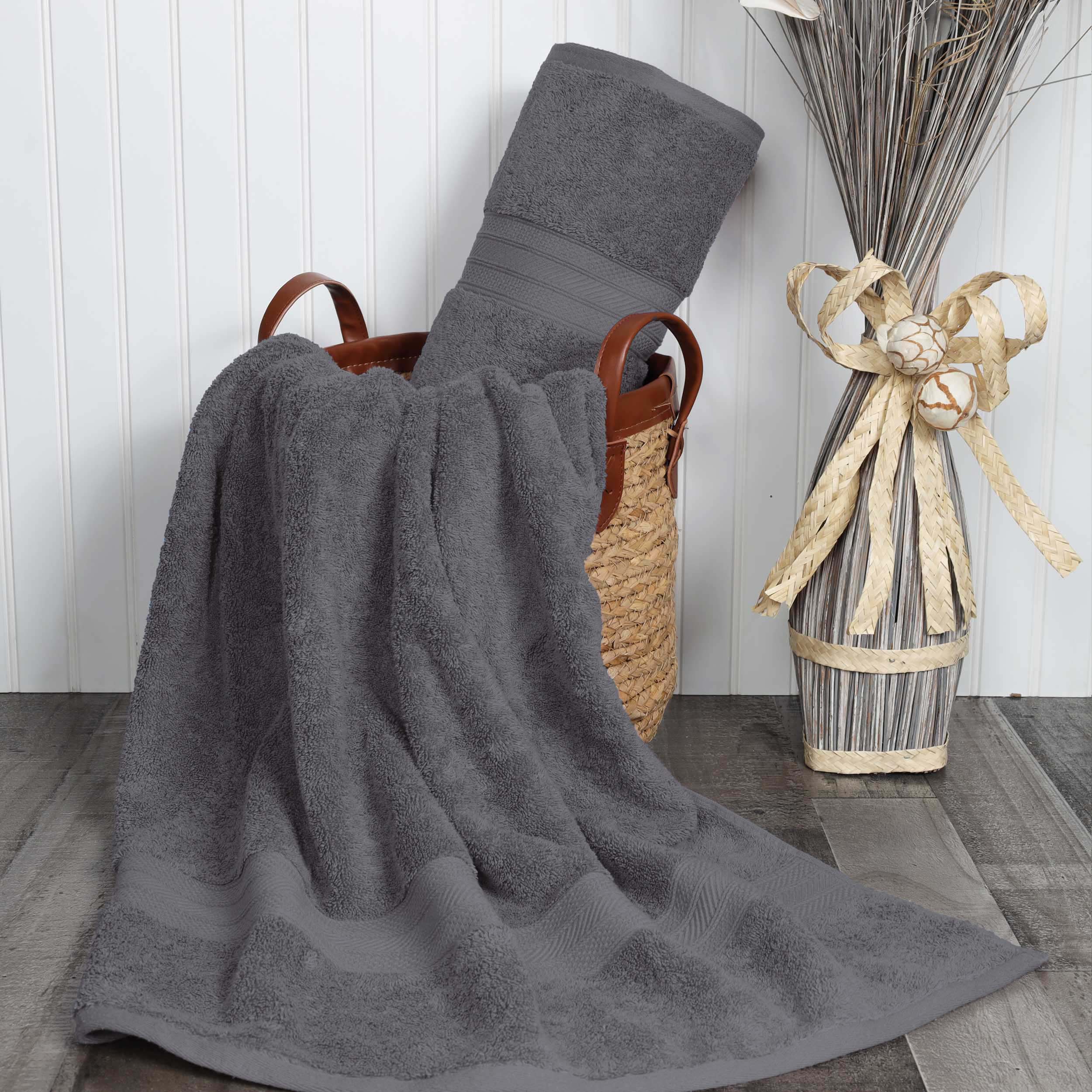 Atlas Cotton Absorbent Heavyweight 2 Piece Bath Sheet Set - Omnigoodsstore