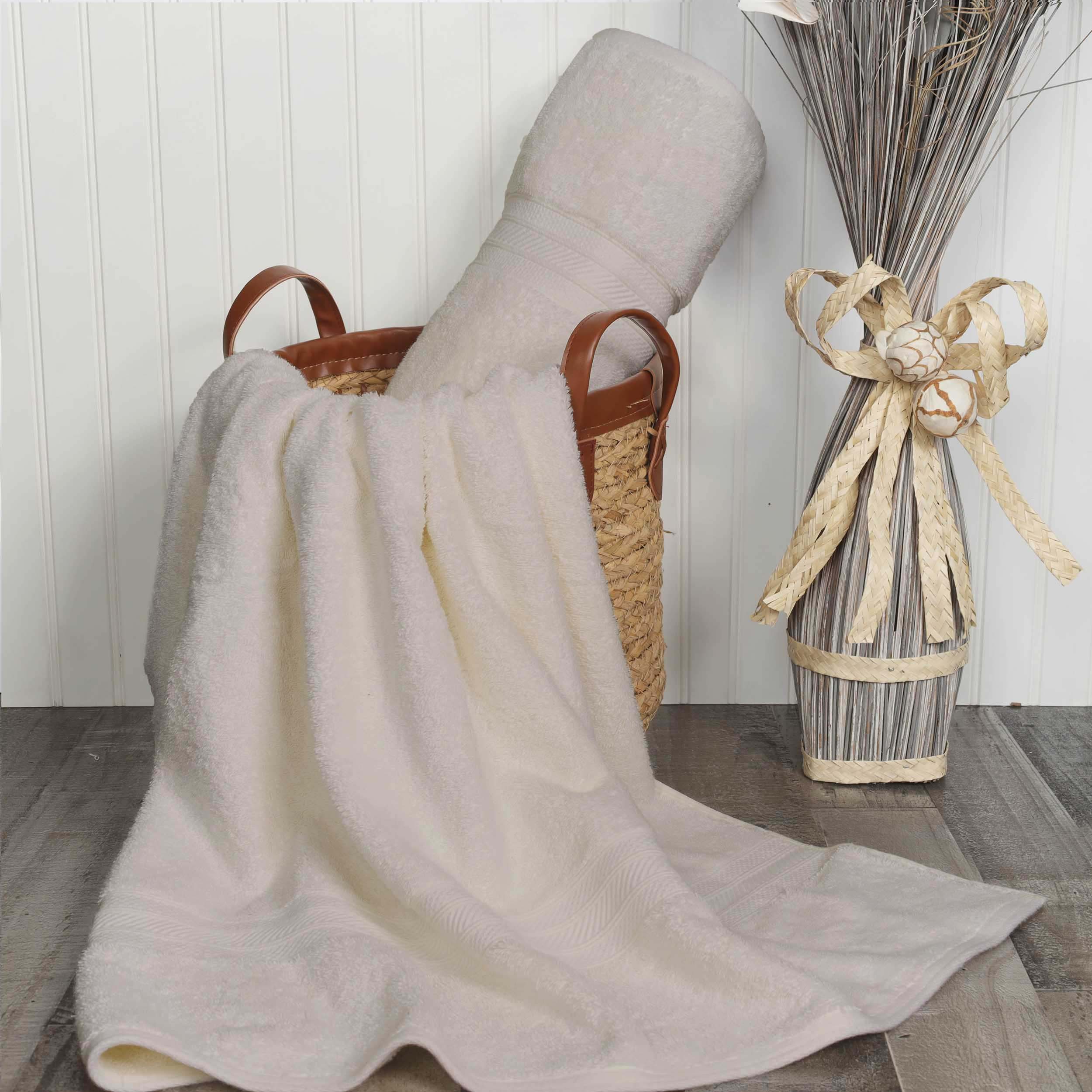 Atlas Cotton Absorbent Heavyweight 2 Piece Bath Sheet Set - Omnigoodsstore