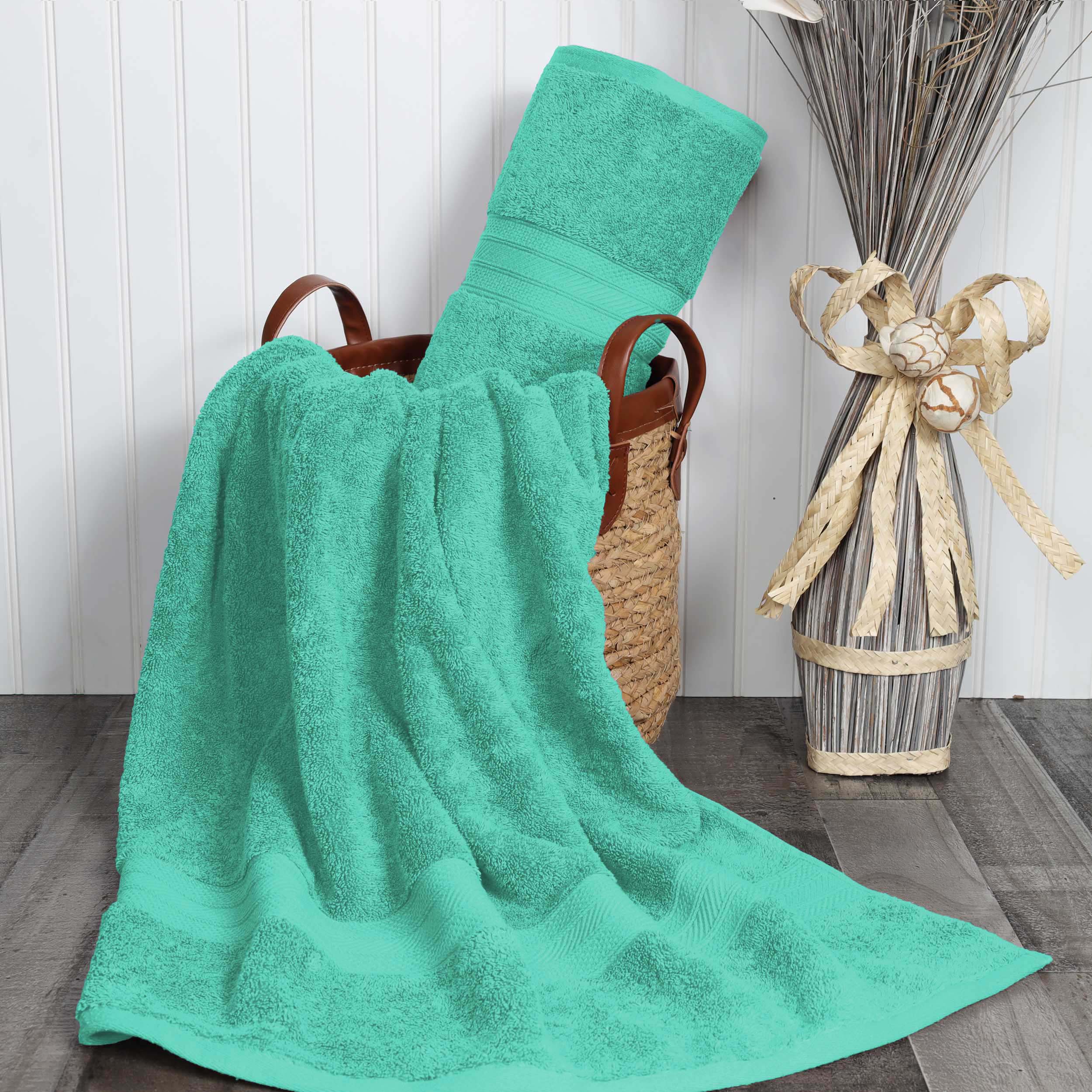 Atlas Cotton Absorbent Heavyweight 2 Piece Bath Sheet Set - Omnigoodsstore