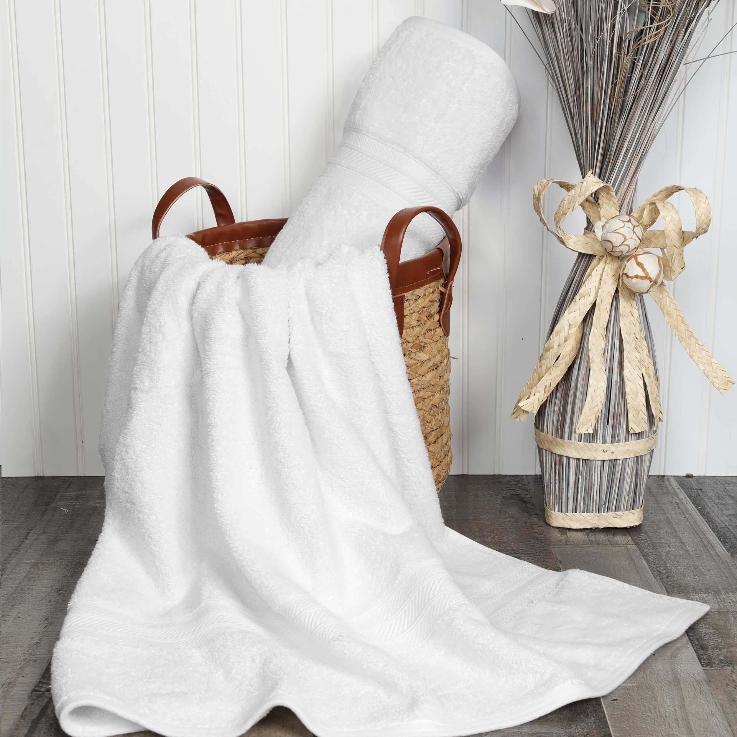 Atlas Cotton Absorbent Heavyweight 2 Piece Bath Sheet Set - Omnigoodsstore