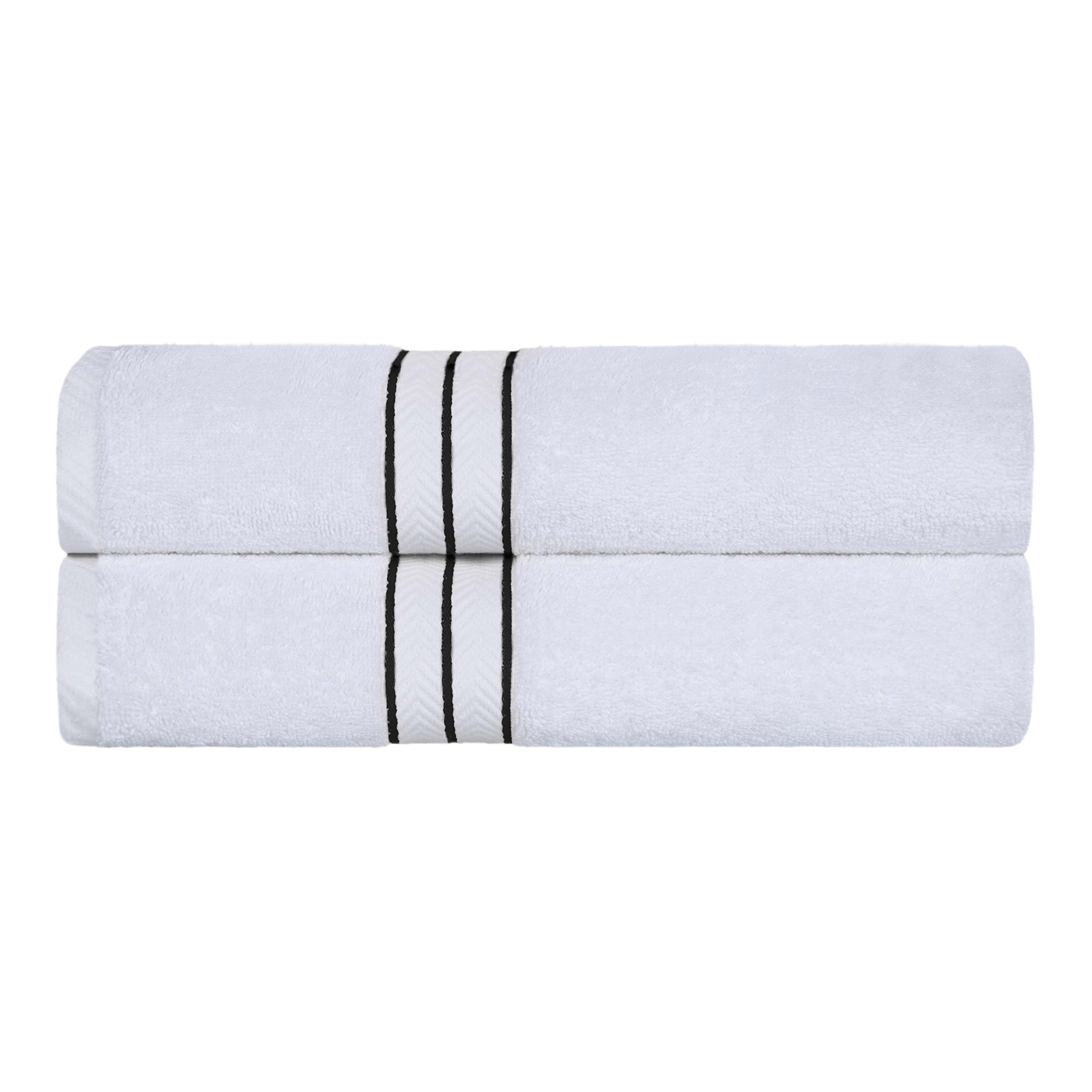 Turkish Cotton Ultra Plush Solid Absorbent 2 Piece Bath Towel Set - Omnigoodsstore