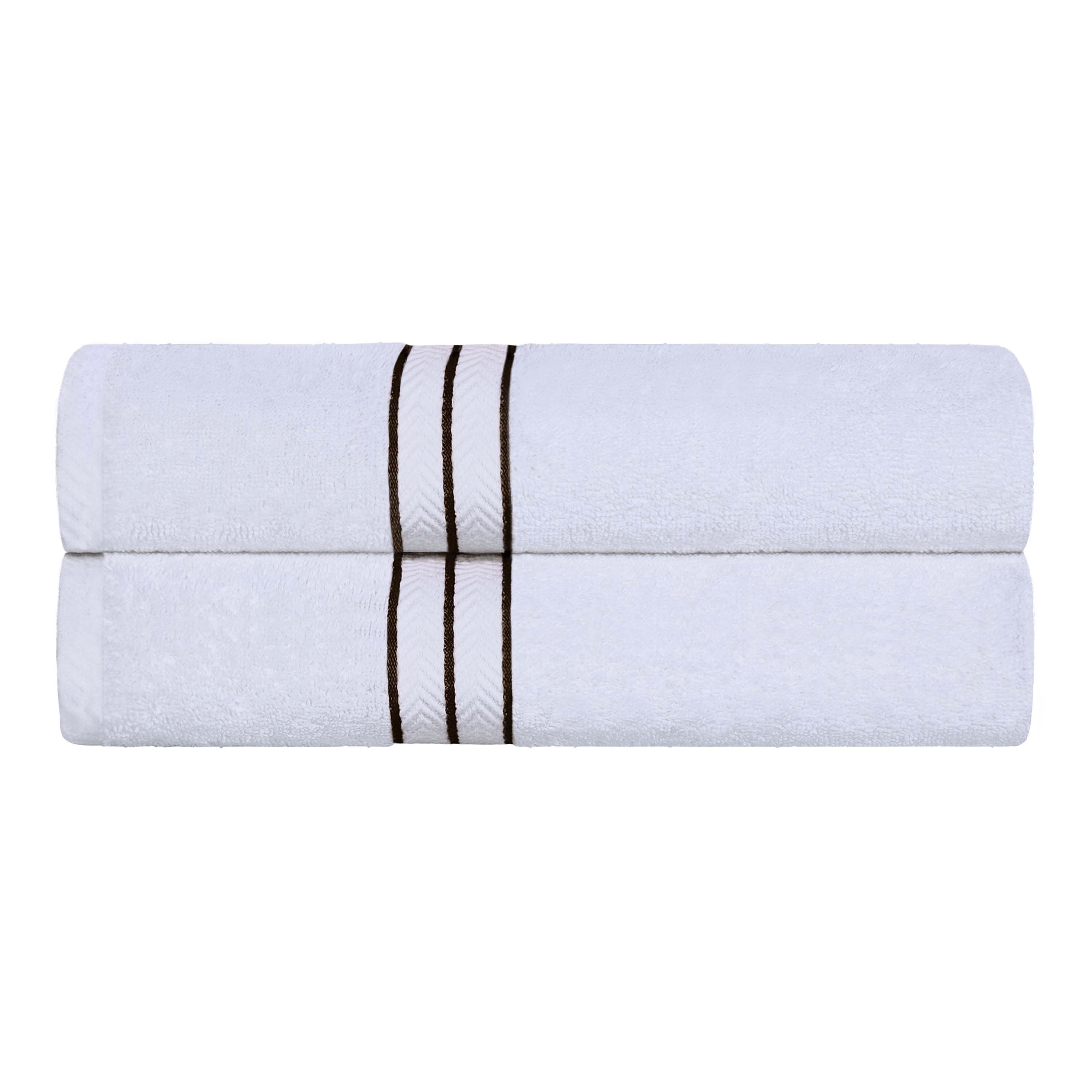 Turkish Cotton Ultra Plush Solid Absorbent 2 Piece Bath Towel Set - Omnigoodsstore