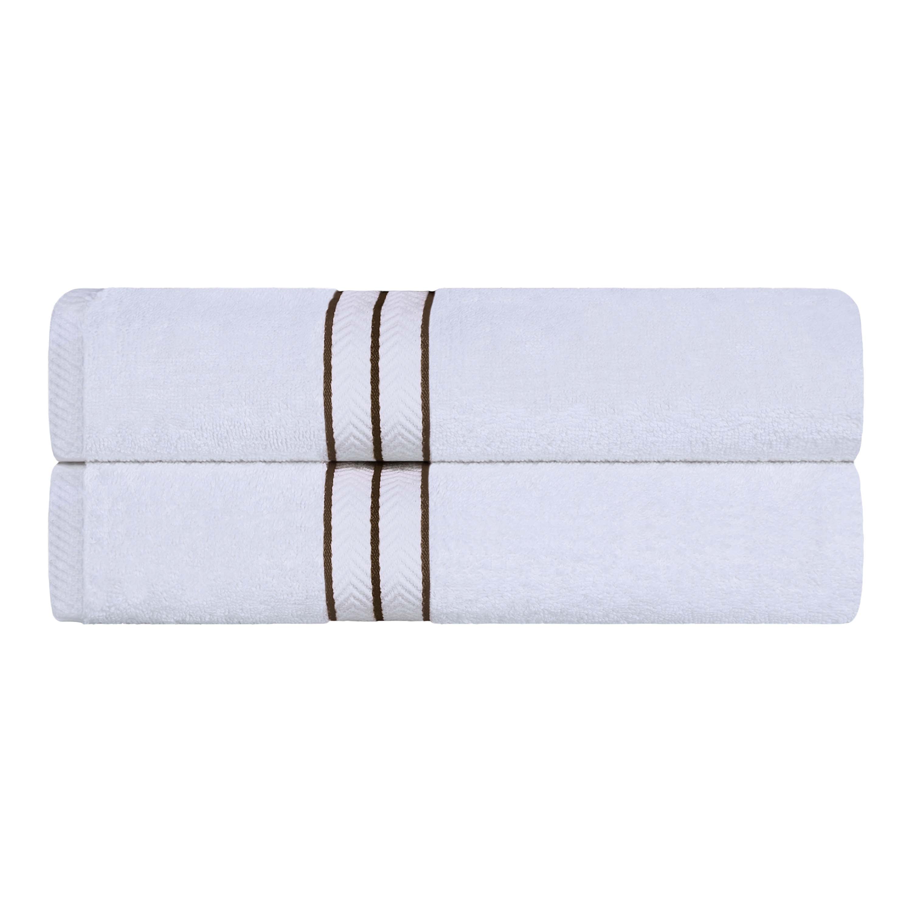 Turkish Cotton Ultra Plush Solid Absorbent 2 Piece Bath Towel Set - Omnigoodsstore