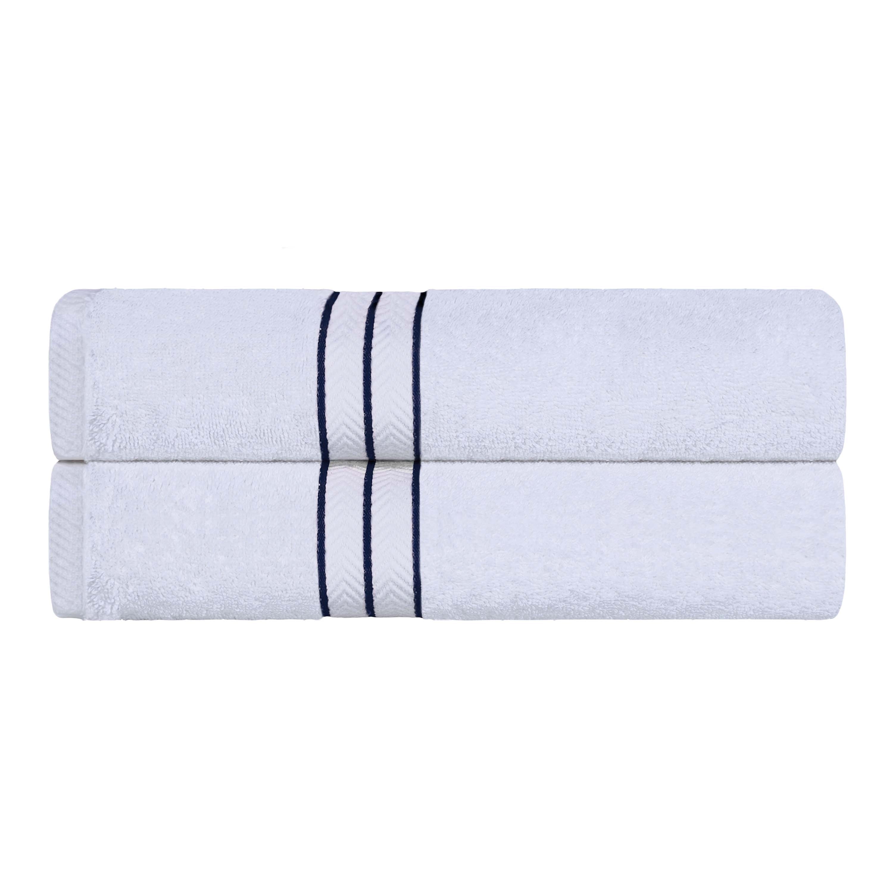 Turkish Cotton Ultra Plush Solid Absorbent 2 Piece Bath Towel Set - Omnigoodsstore