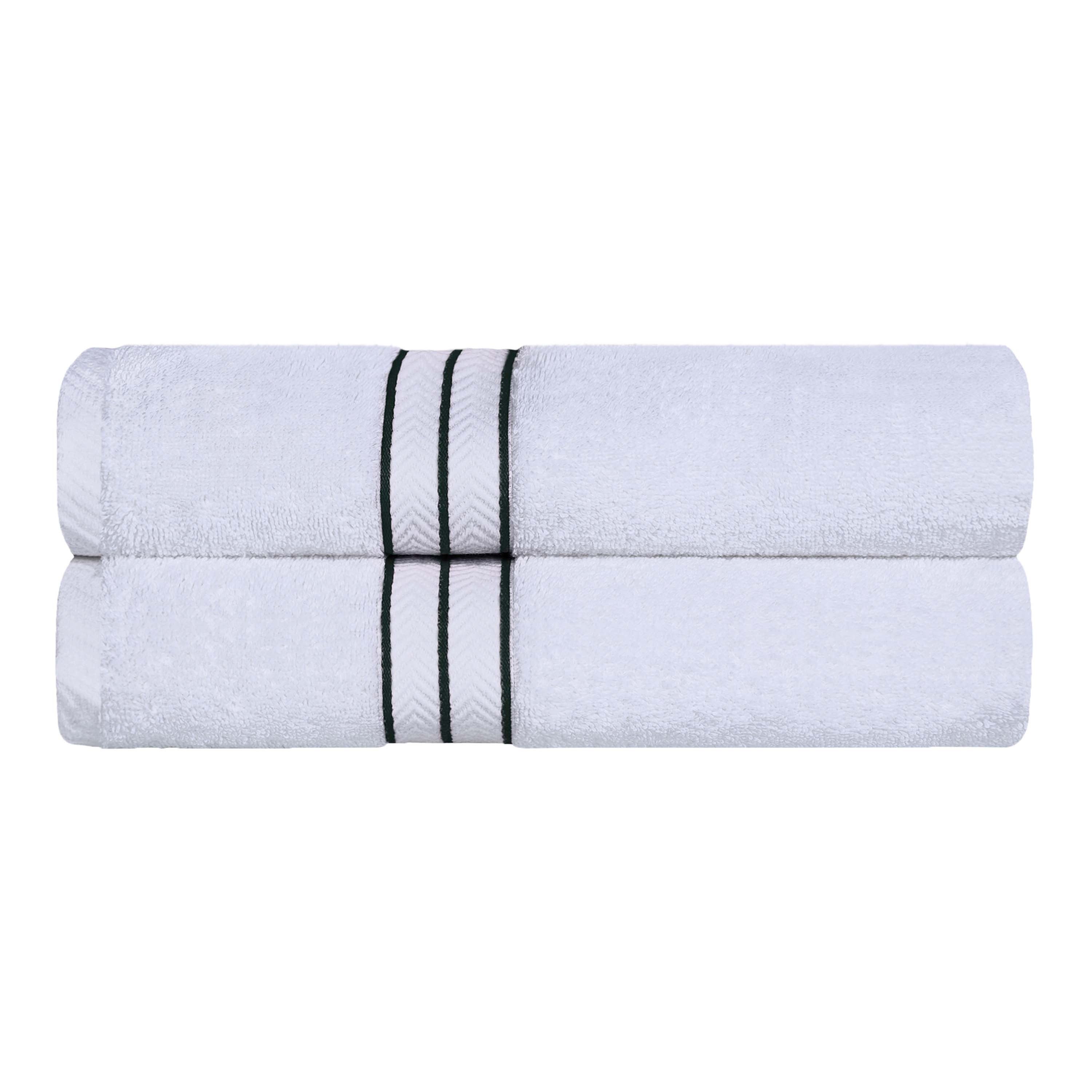 Turkish Cotton Ultra Plush Solid Absorbent 2 Piece Bath Towel Set - Omnigoodsstore