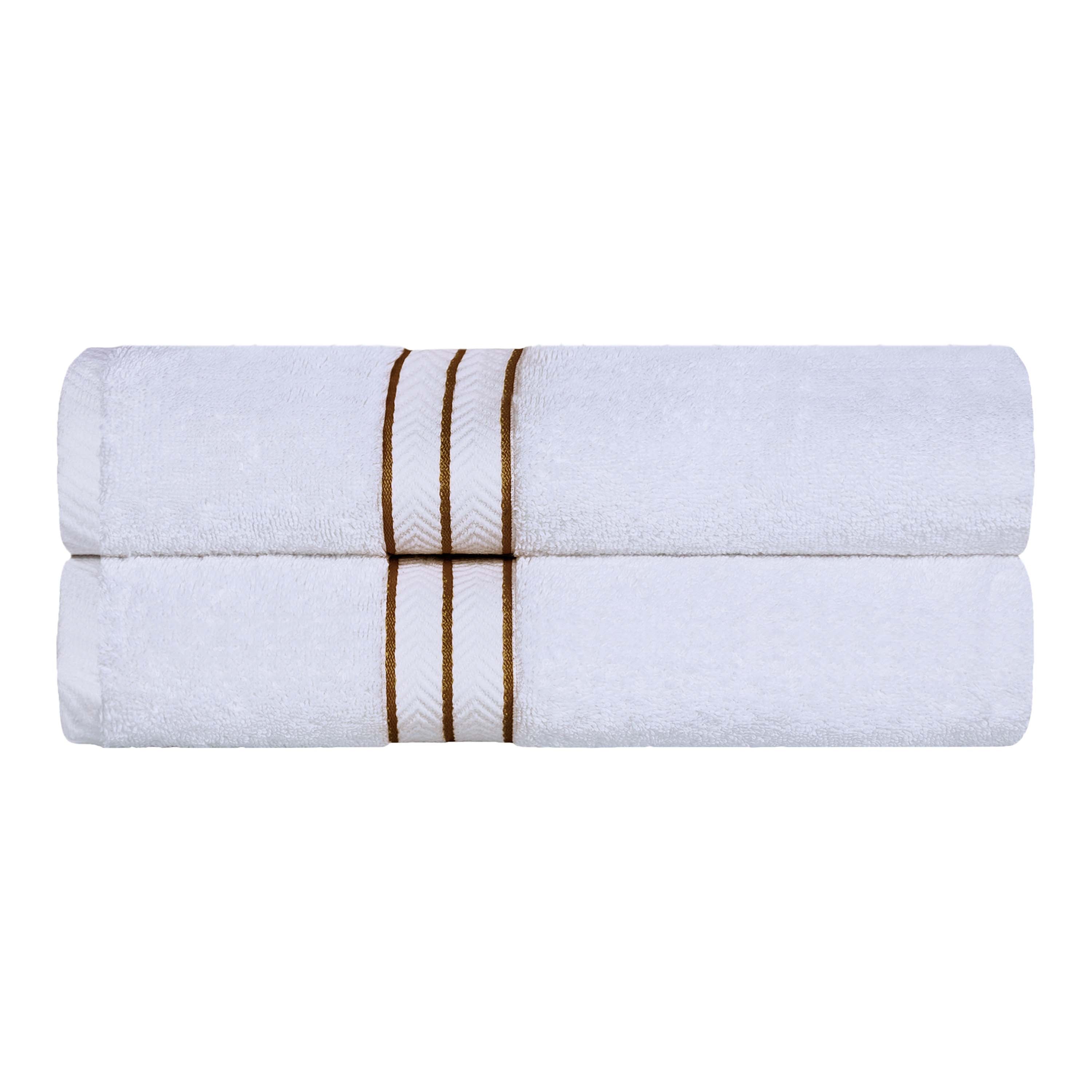 Turkish Cotton Ultra Plush Solid Absorbent 2 Piece Bath Towel Set - Omnigoodsstore