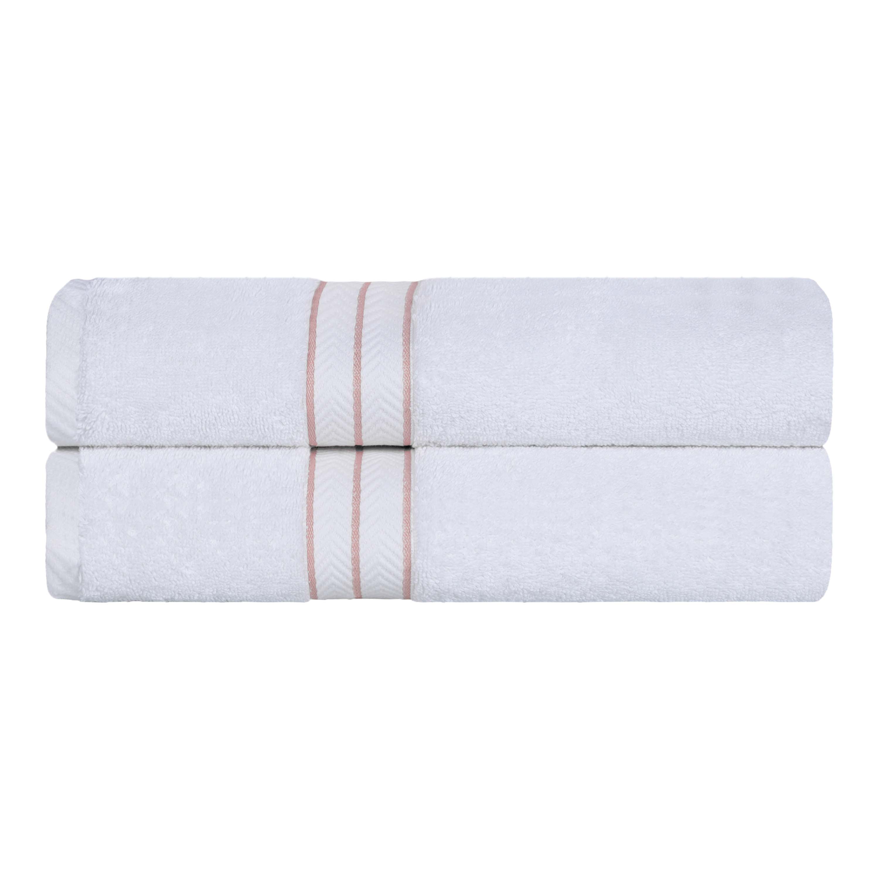 Turkish Cotton Ultra Plush Solid Absorbent 2 Piece Bath Towel Set - Omnigoodsstore