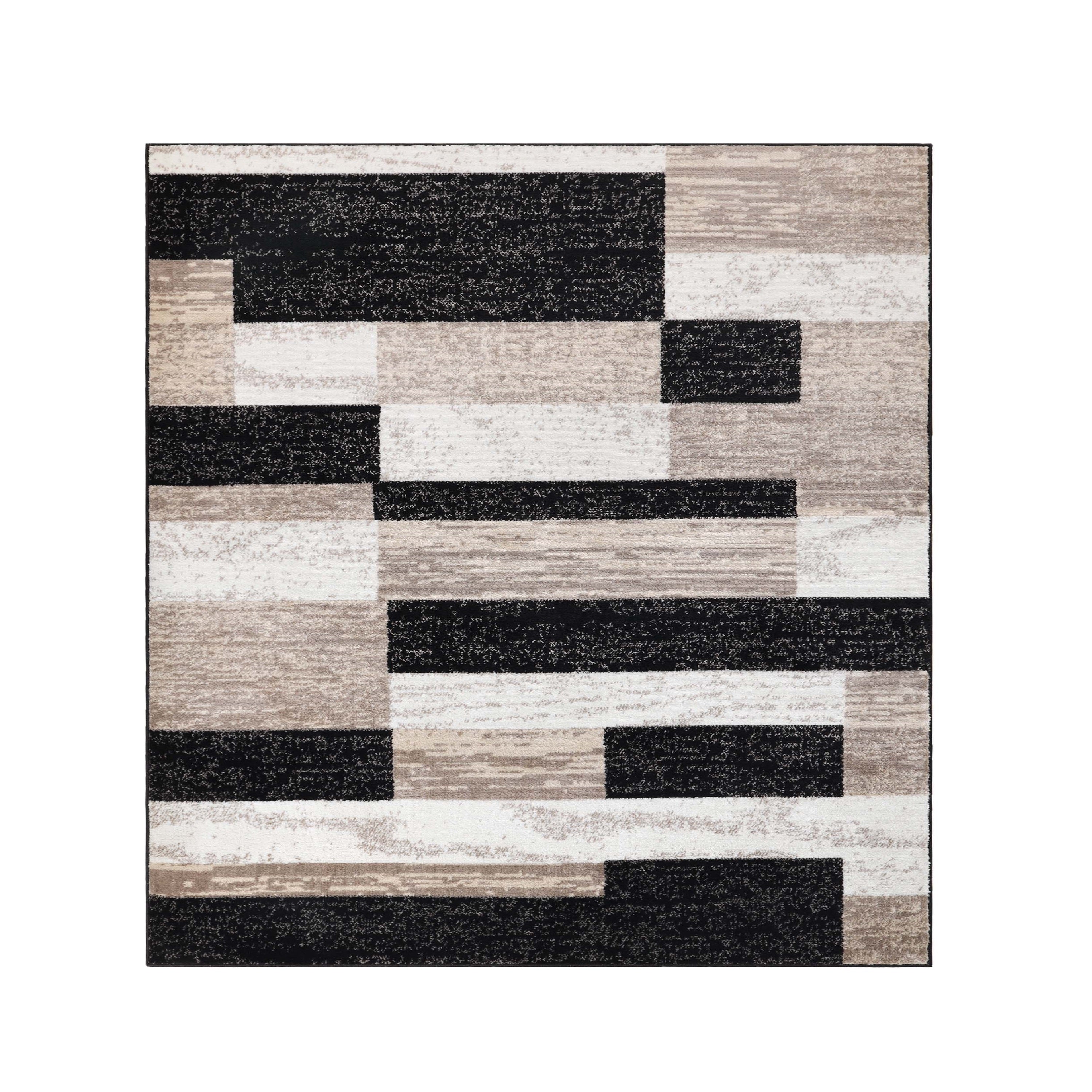Rockwood Contemporary Geometric Patchwork Indoor Area Rug or Runner - Omnigoodsstore