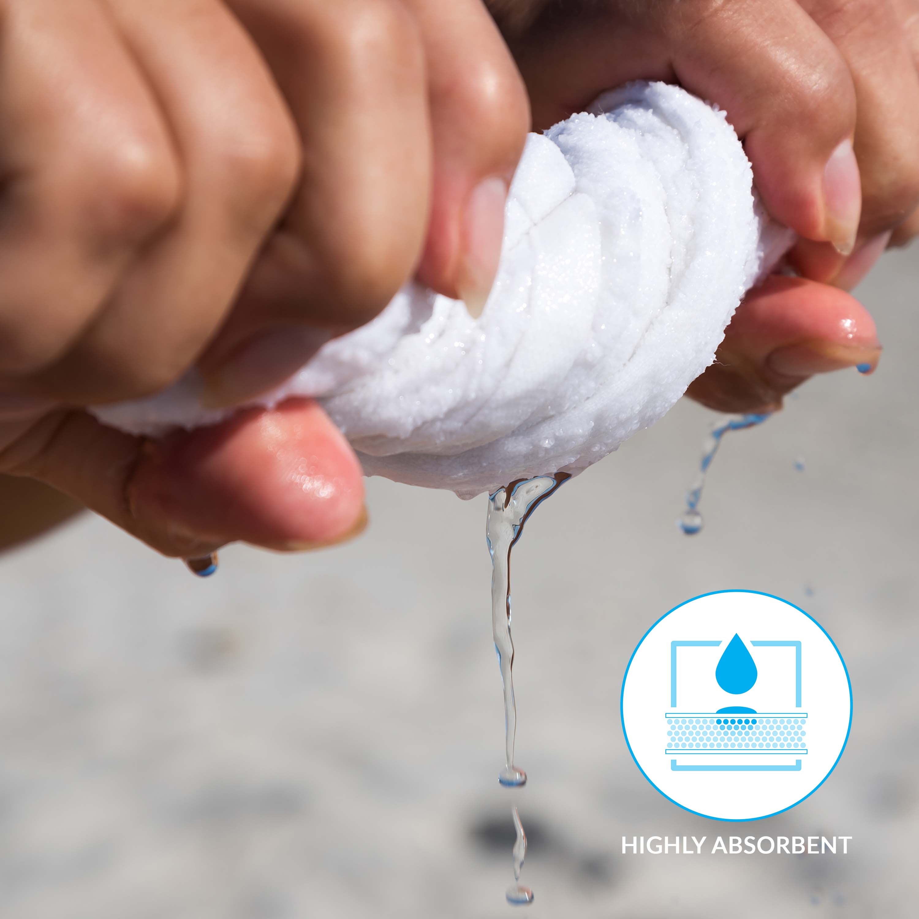 Atlas Cotton Plush Heavyweight Luxury Face Towel Washcloth Set of 12 - Omnigoodsstore