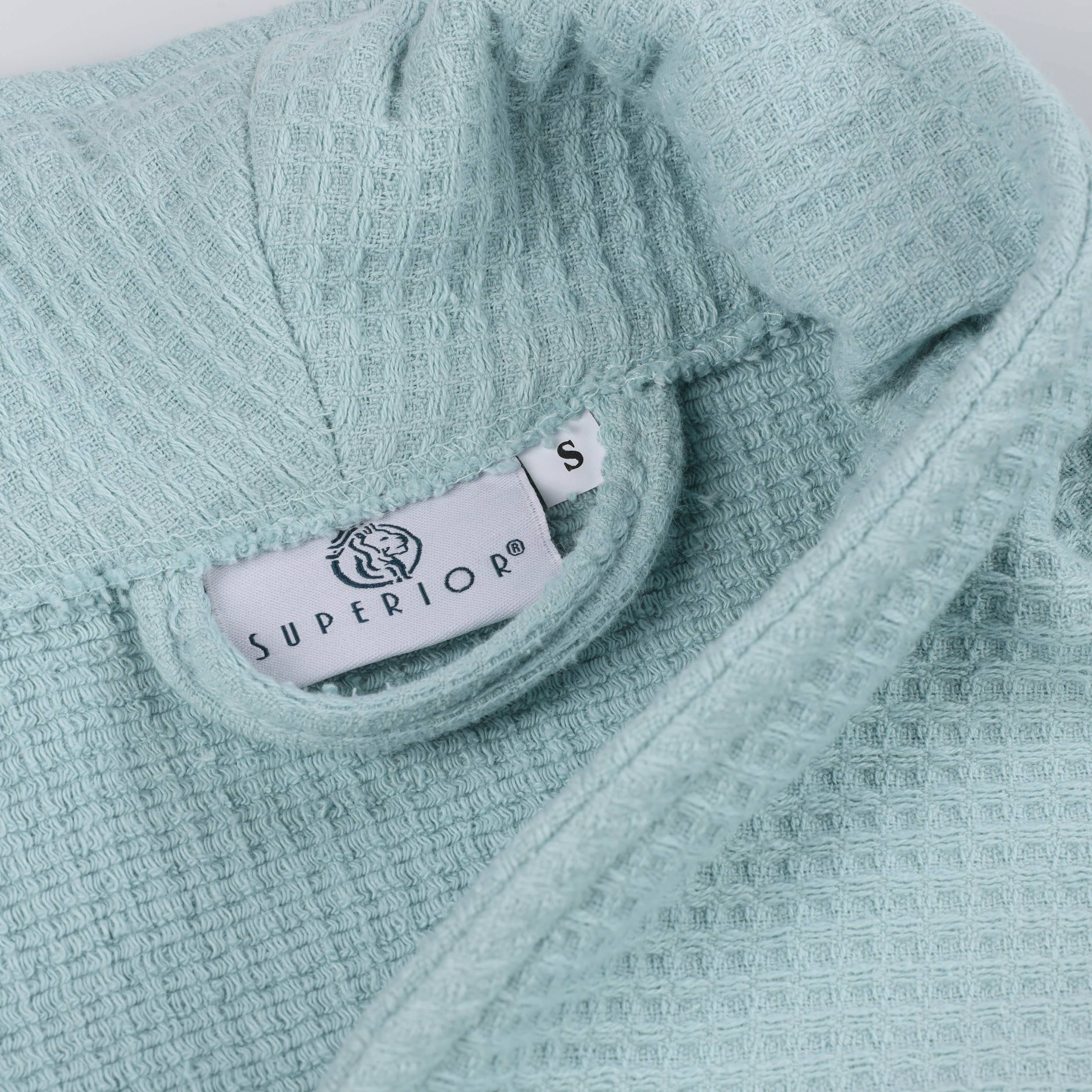 Waffle Weave Cotton Soft Lightweight Oversized Unisex Adult Bath Robe - Omnigoodsstore